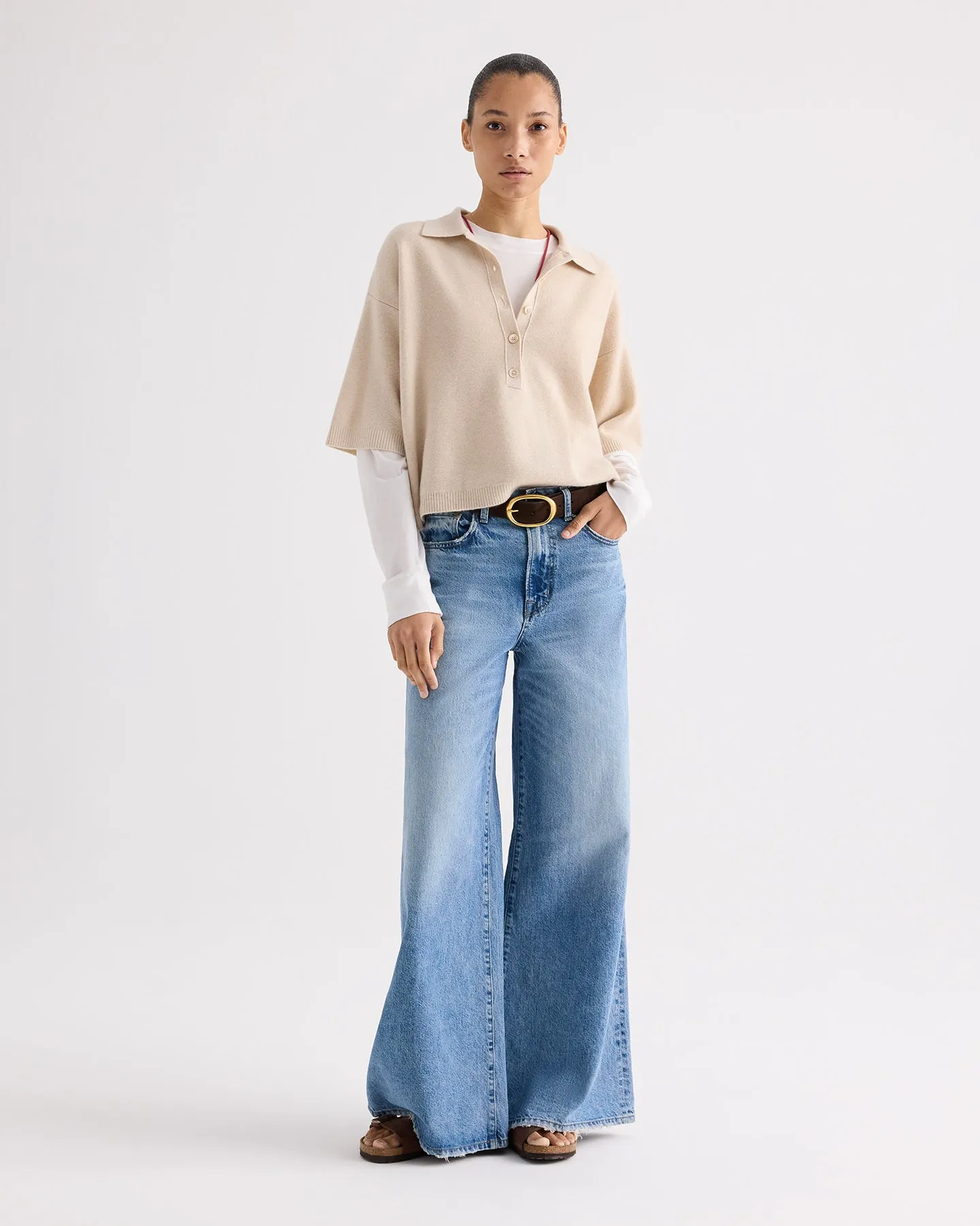 SS Polo Sweater in Italian Cashmere sold by TWP CLOTHING product image thumbnail 3