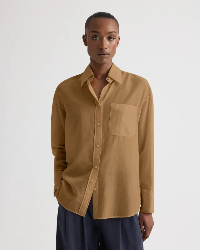 Big Joe Shirt in Cotton Silk Organza made by TWP CLOTHING