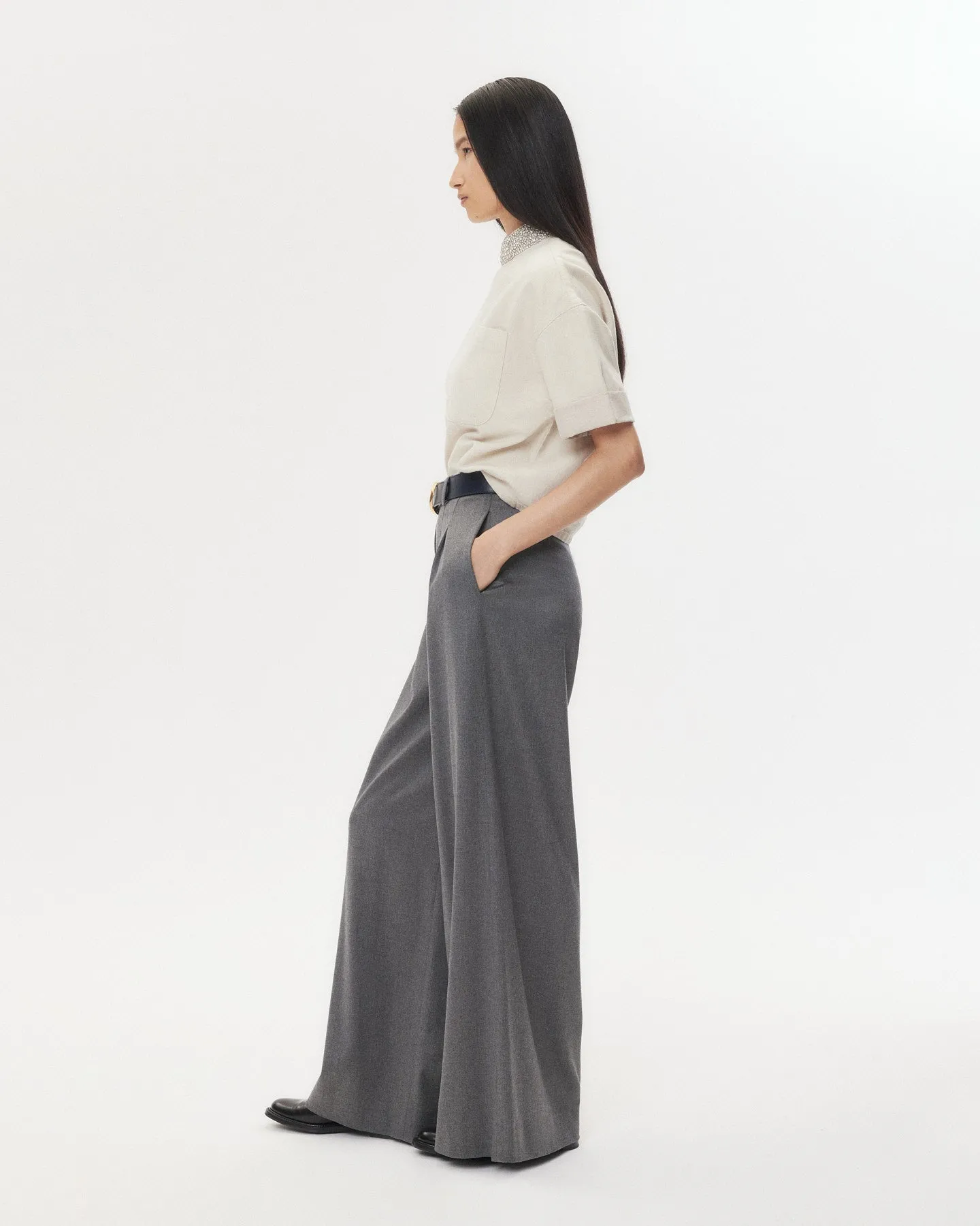 Ex T With Crystal Collar in Japanese Denim sold by TWP CLOTHING product image thumbnail 4
