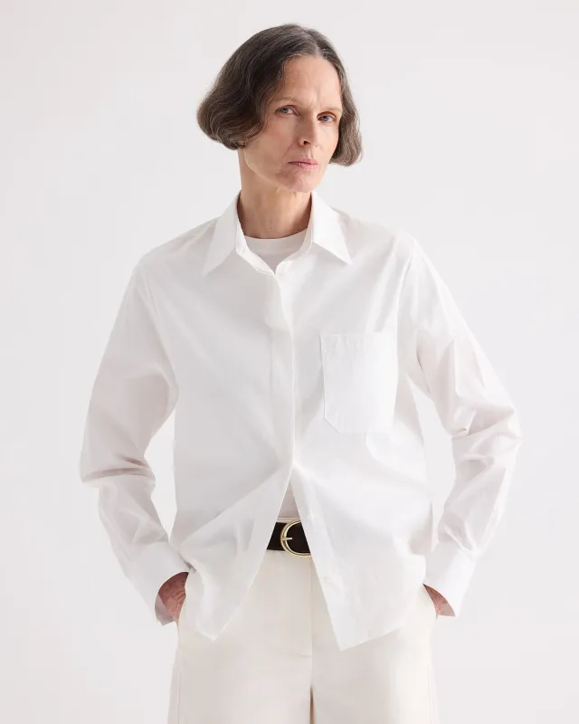 Cowboy Update Shirt in Super Compact Poplin made by TWP CLOTHING