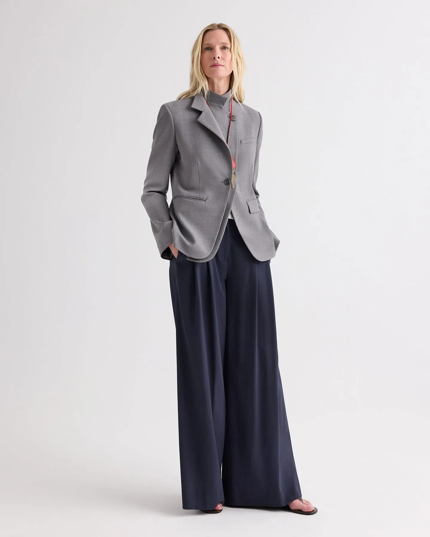 The Double Take Blazer in Soft Finish Stretch Wool sold by TWP CLOTHING product image thumbnail 3