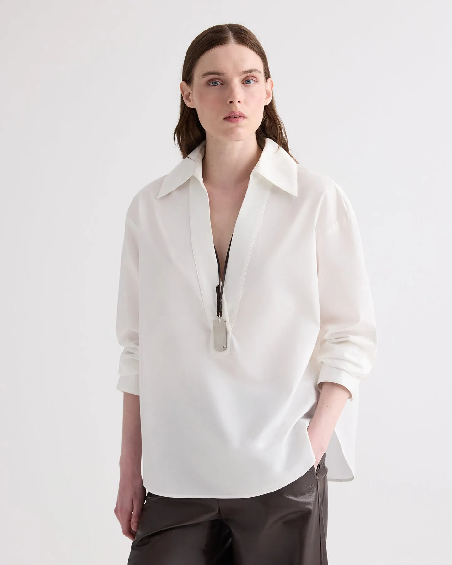 A Case of You Top in Compact Poplin sold by TWP CLOTHING