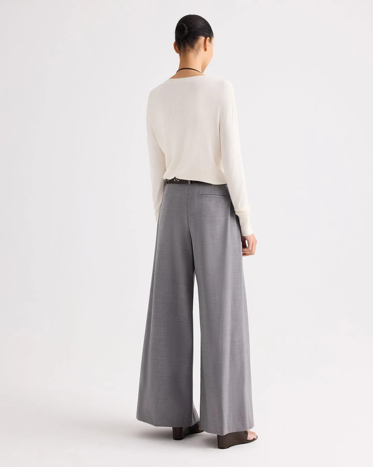 Second Skin V Sweater in Viscose Silk sold by TWP CLOTHING product image thumbnail 5