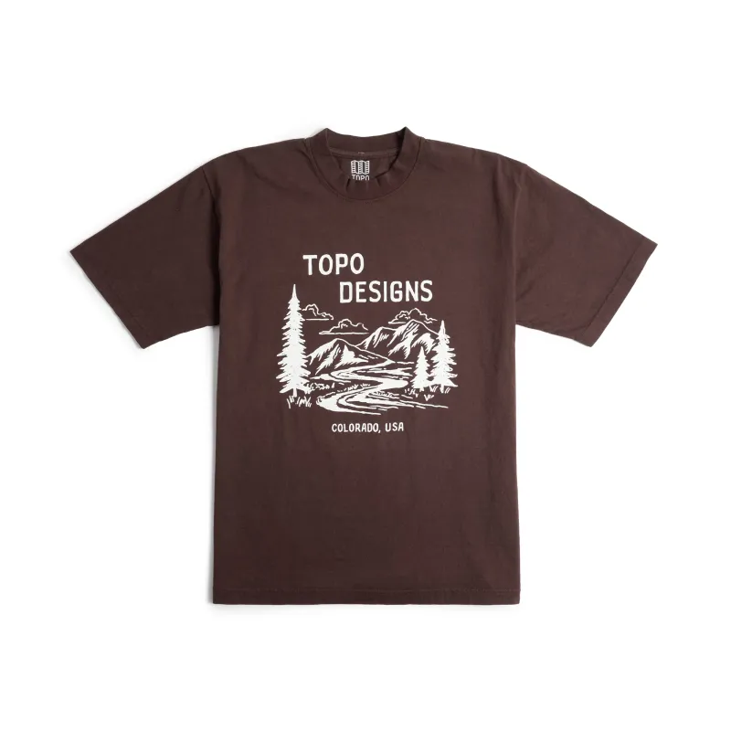 Topo Designs x Pine Printshop Mountain Doodle Tee sold by TOPO DESIGNS
