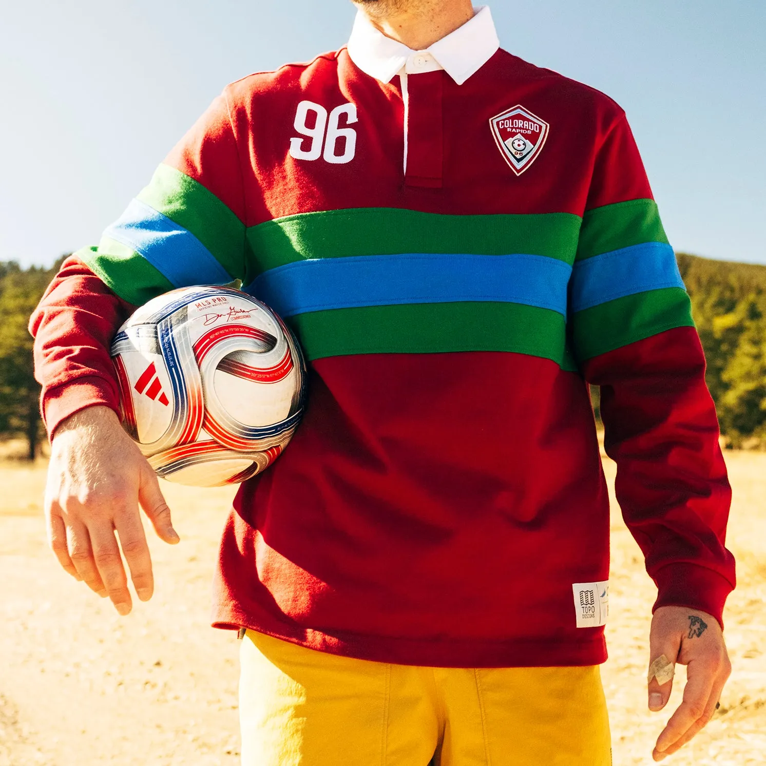 Topo Designs x Colorado Rapids Mountain Rugby Shirt sold by TOPO DESIGNS product image thumbnail 2