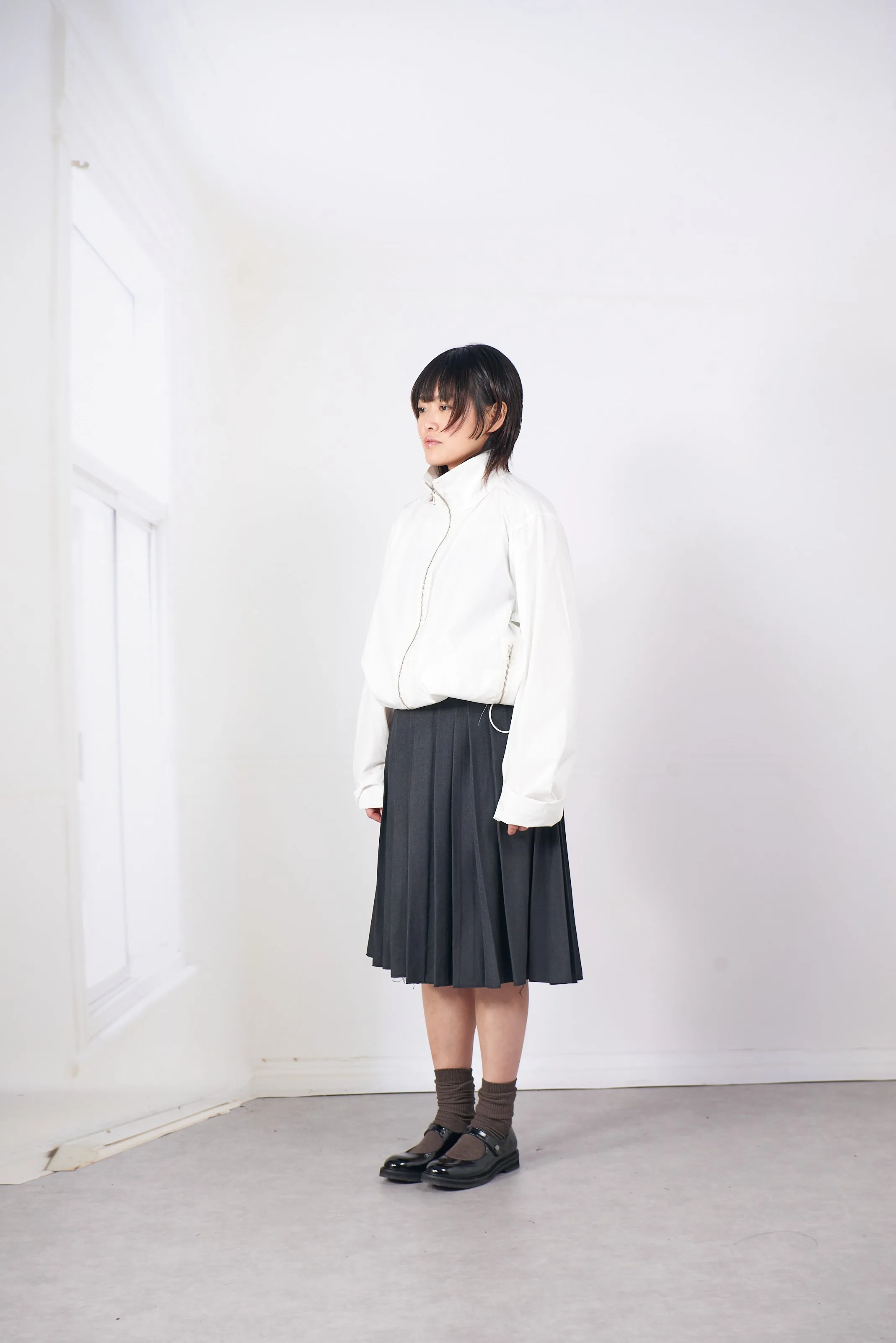 CF.20.07.02.01 PLEAT SKIRT grey sold by Camiel Fortgens Mens product image thumbnail 4