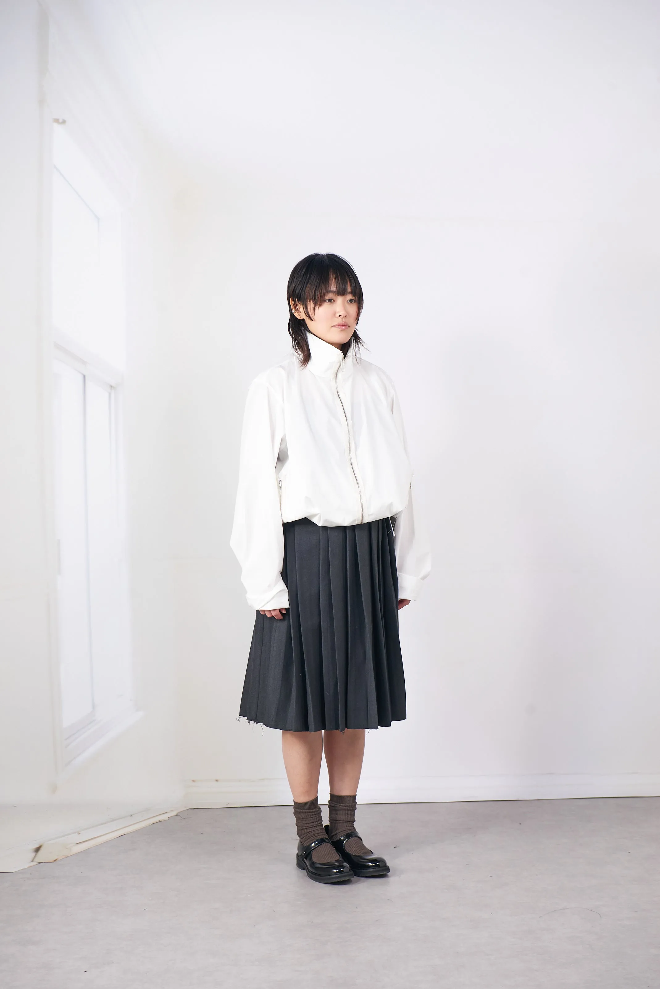 CF.20.07.02.01 PLEAT SKIRT grey sold by Camiel Fortgens Mens product image thumbnail 2