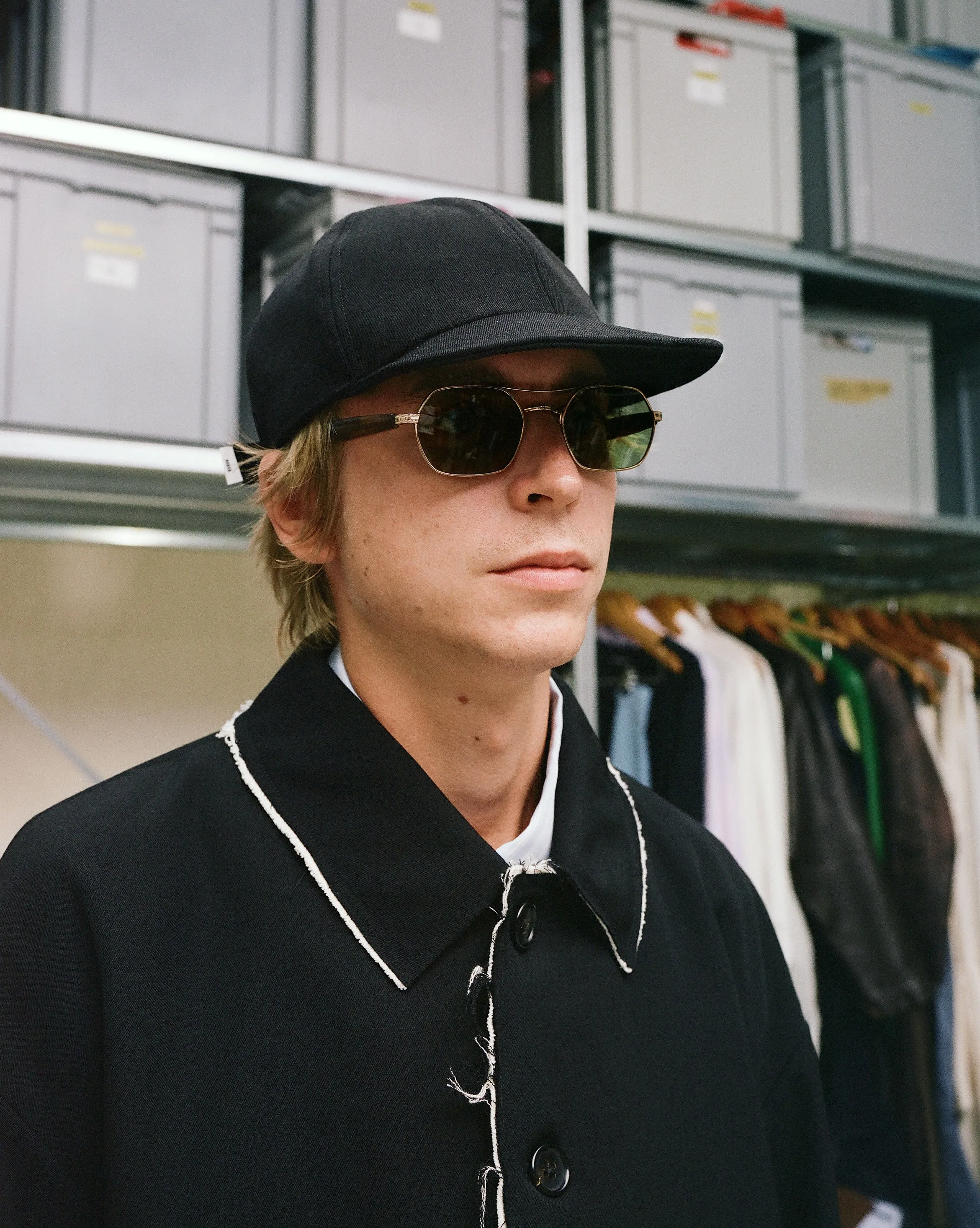 CF.GP Back Satin Gabardine 6 Panel Cap black sold by Camiel Fortgens