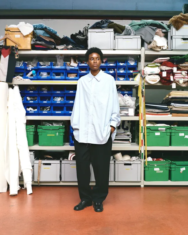 CF.GP Oversized Regular Collar Shirt stripe sold by Camiel Fortgens