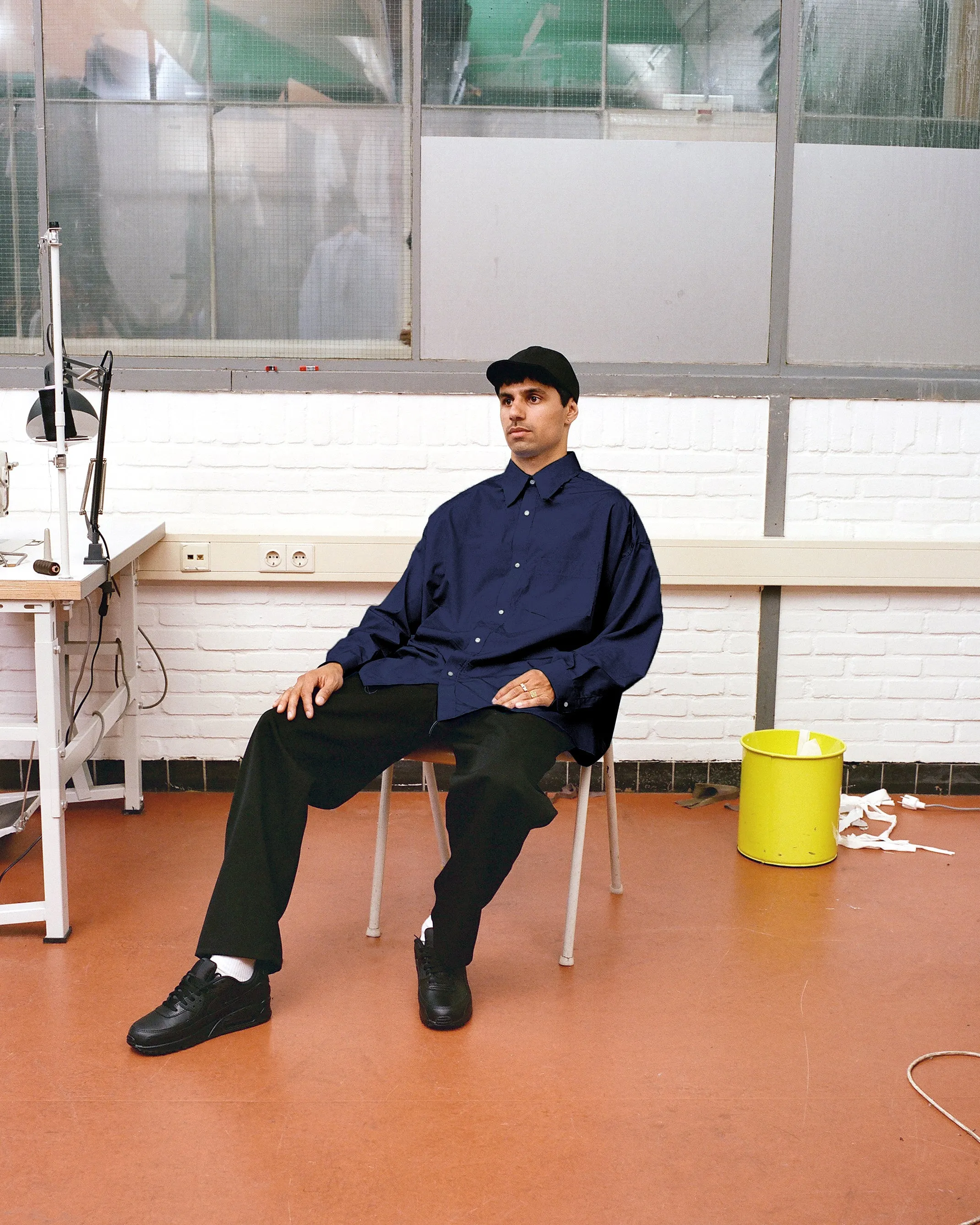 CF.GP Oversized Regular Collar Shirt navy sold by Camiel Fortgens