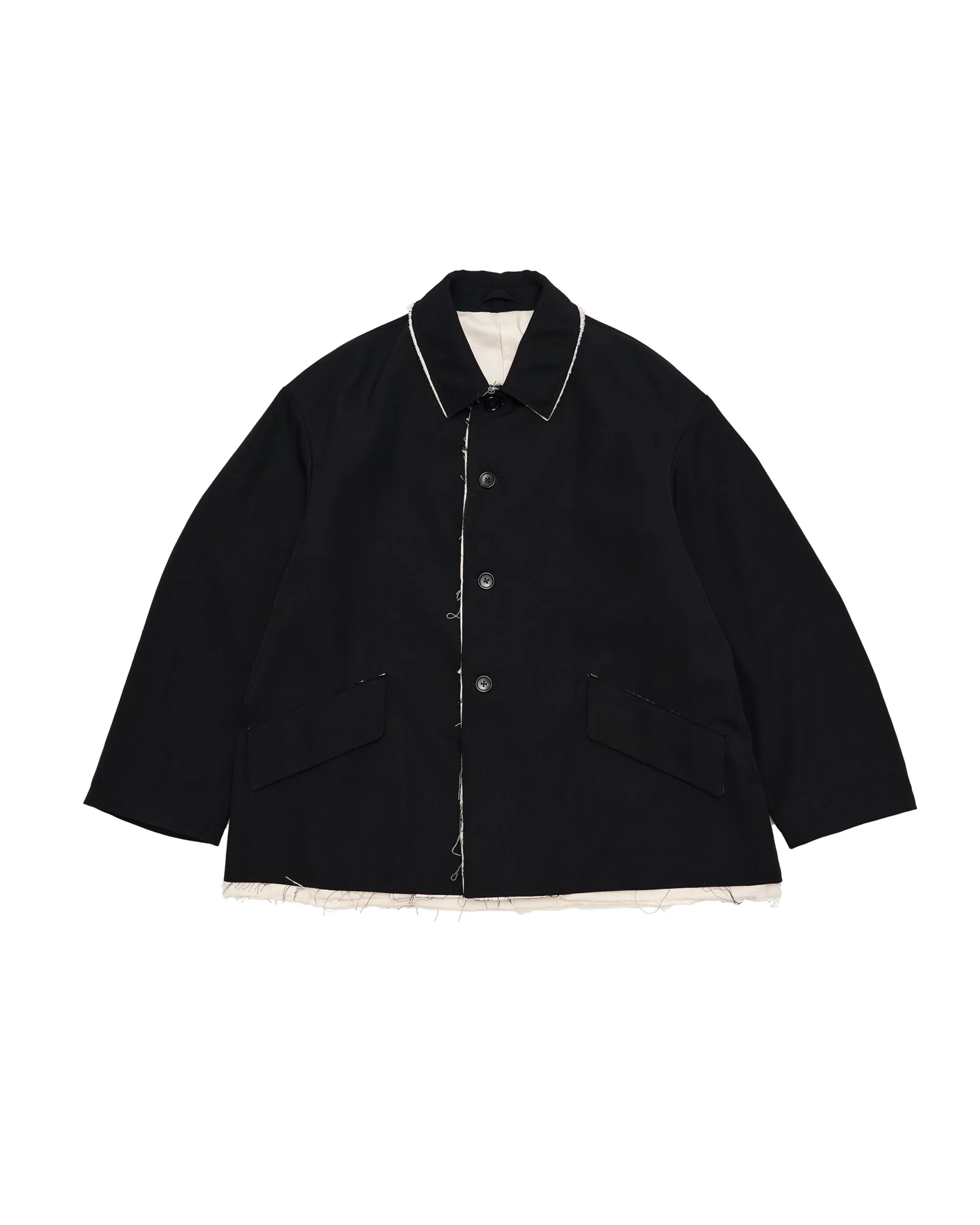 CF.GP Back Satin Gabardine Bal Collar Coat sold by Camiel Fortgens product image thumbnail 2