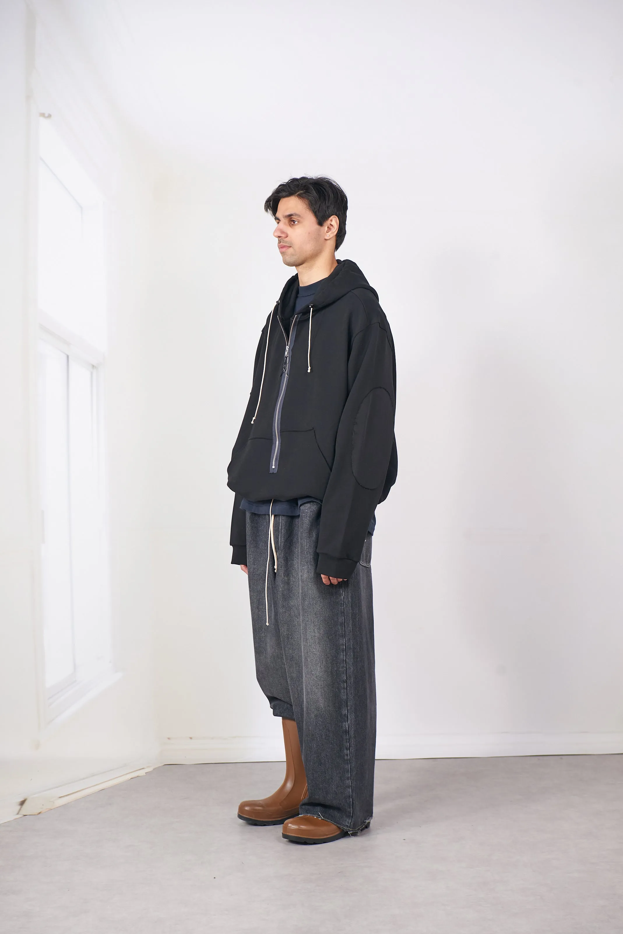 CF.20.02.02.01 ANORAK ZIP HOODIE black sold by Camiel Fortgens product image thumbnail 3