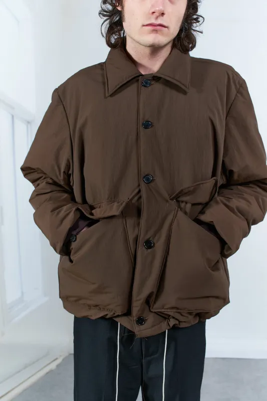 CF.20.10.01.01 PUFFED SIMPLE JACKET brown made by Camiel Fortgens