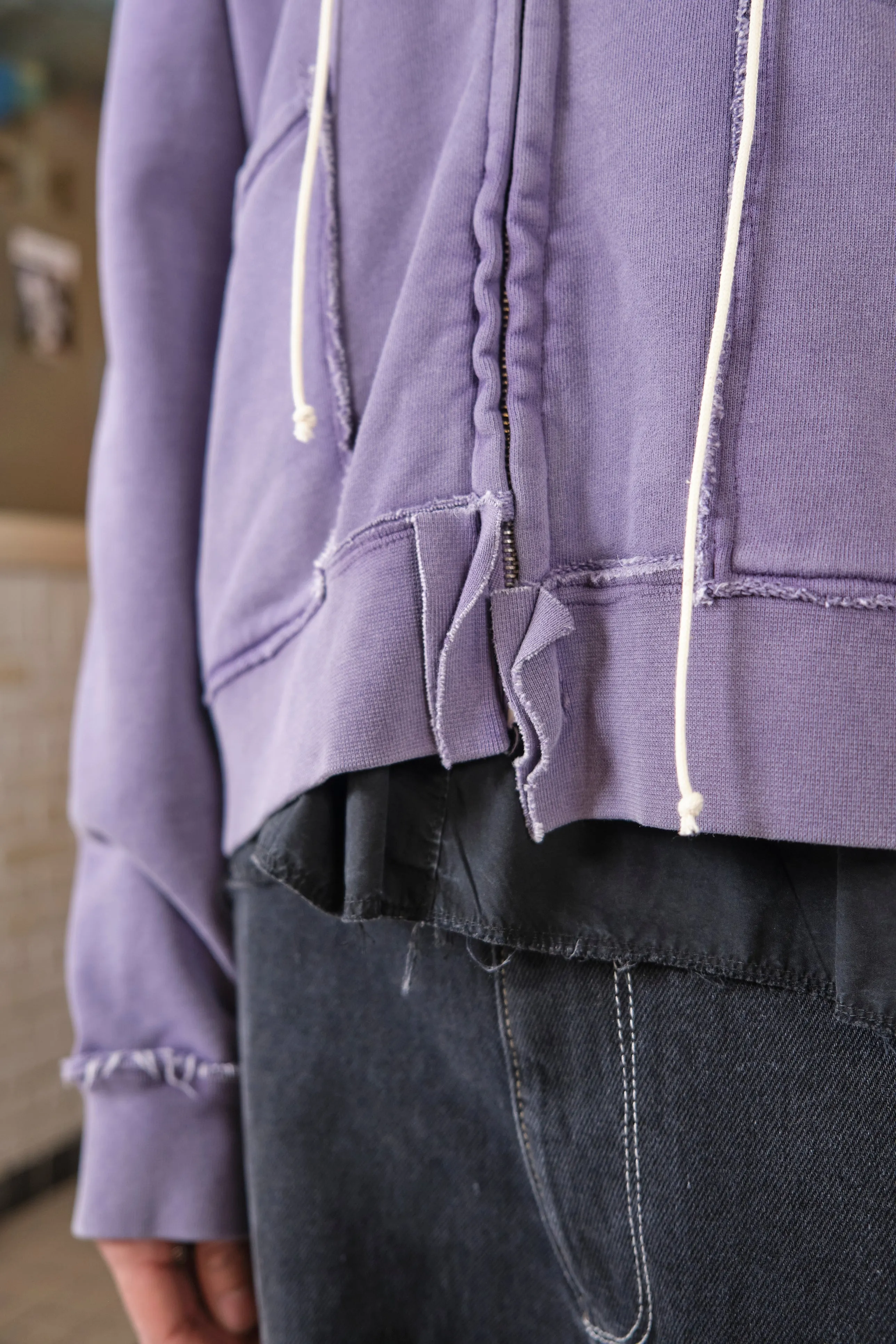 CF.20.02.01.01 FITTED ZIP HOODIE dark purple sold by Camiel Fortgens product image thumbnail 2