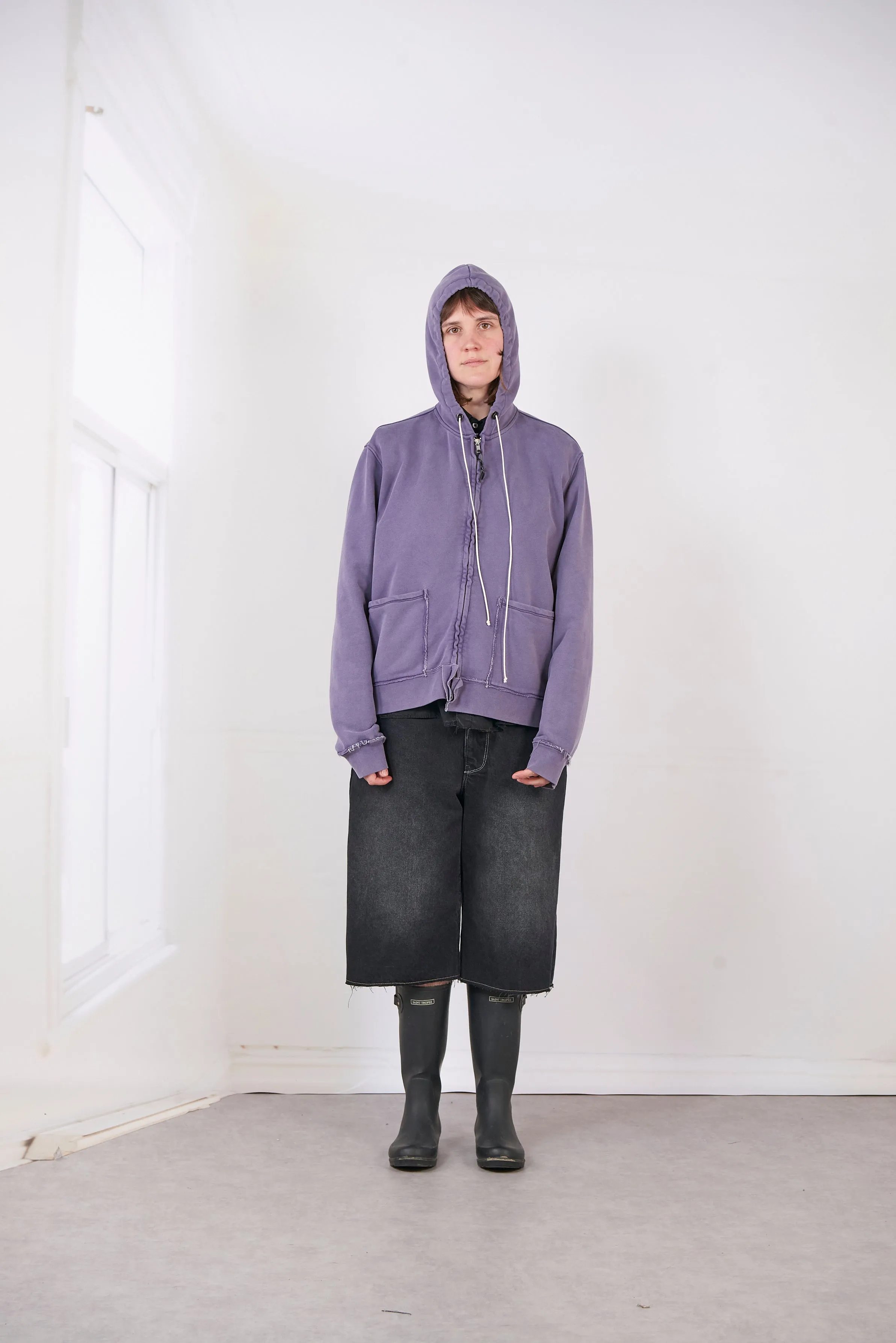 CF.20.02.01.01 FITTED ZIP HOODIE dark purple sold by Camiel Fortgens product image thumbnail 5