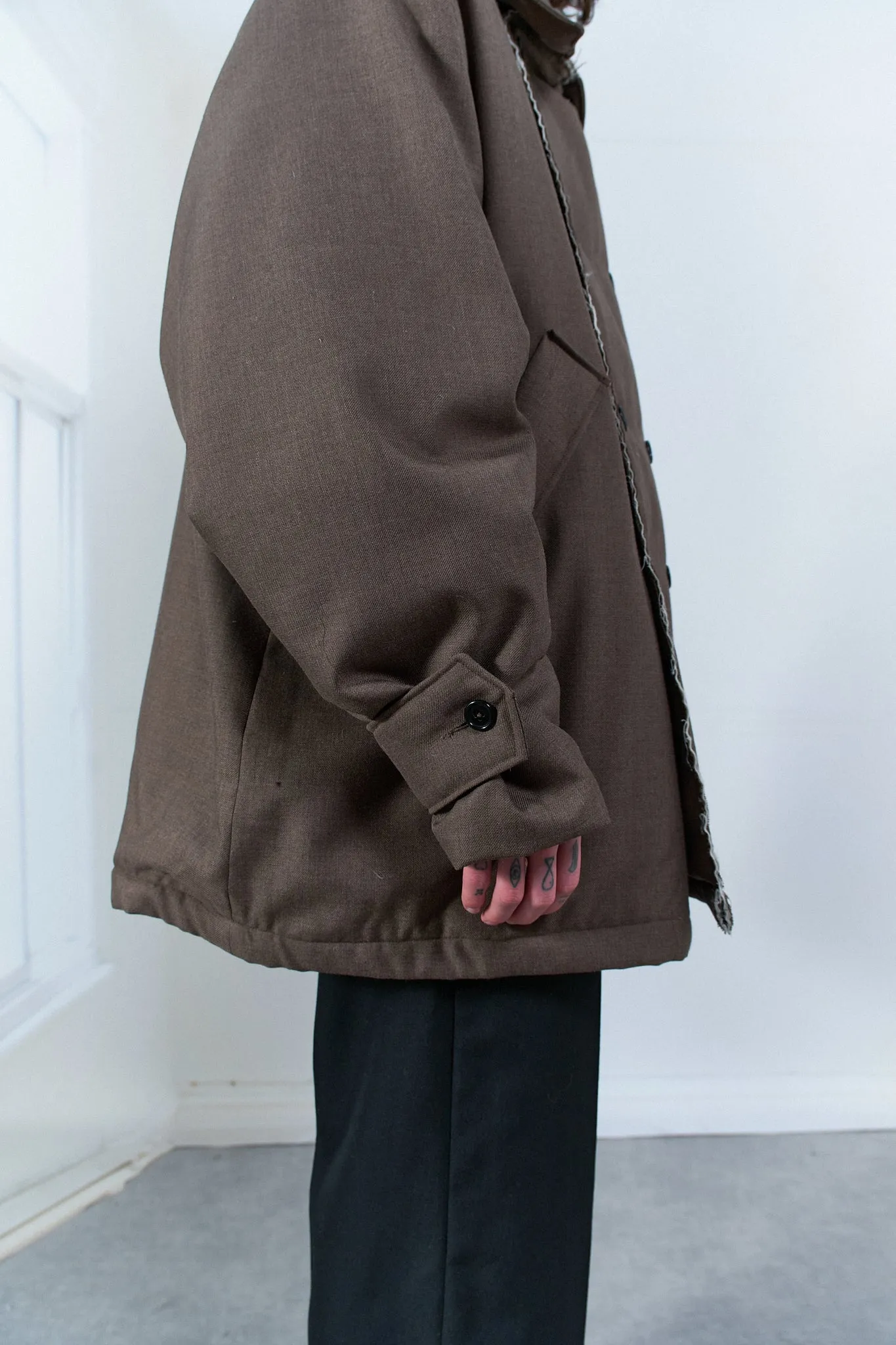 CF.20.10.03.01 PADDED PEACOAT MACK brown sold by Camiel Fortgens product image thumbnail 2