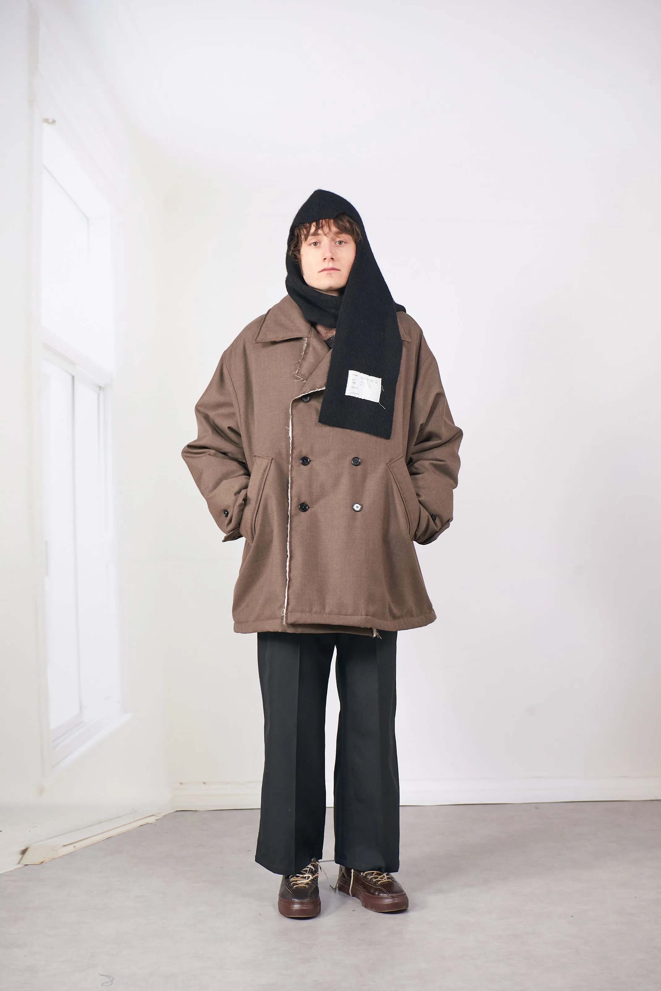 CF.20.10.03.01 PADDED PEACOAT MACK brown sold by Camiel Fortgens product image thumbnail 5