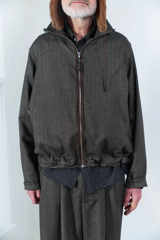 CF.20.09.02.02 TRACK JACKET WOOL herringbone sold by Camiel Fortgens Mens