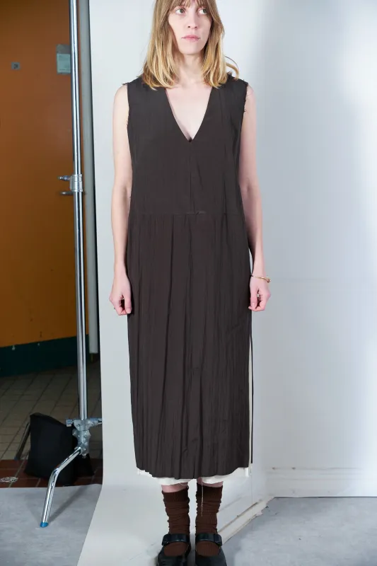 CF.20.08.03.02 V-NECK DRESS brown sold by Camiel Fortgens Mens