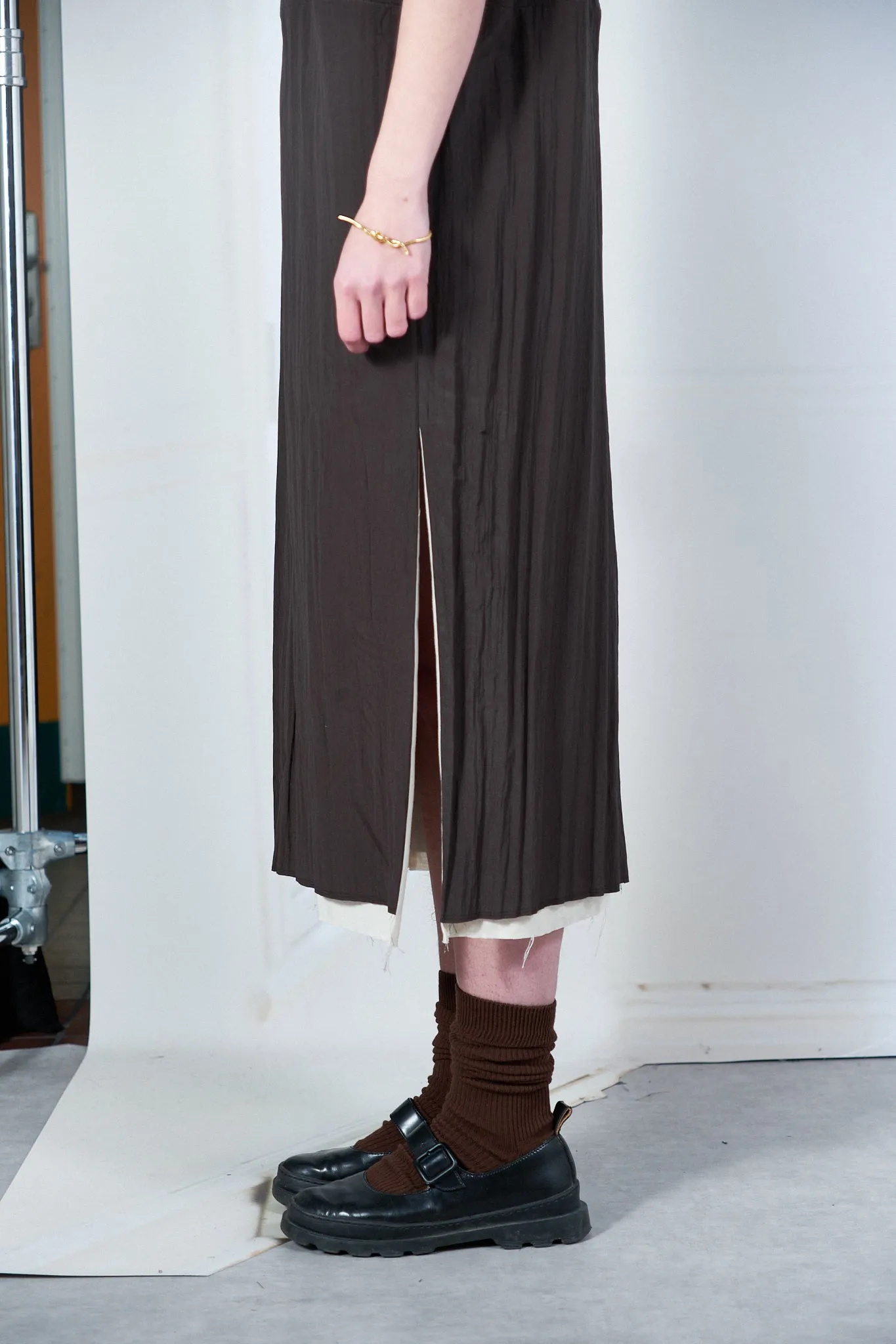 CF.20.08.03.02 V-NECK DRESS brown sold by Camiel Fortgens product image thumbnail 3