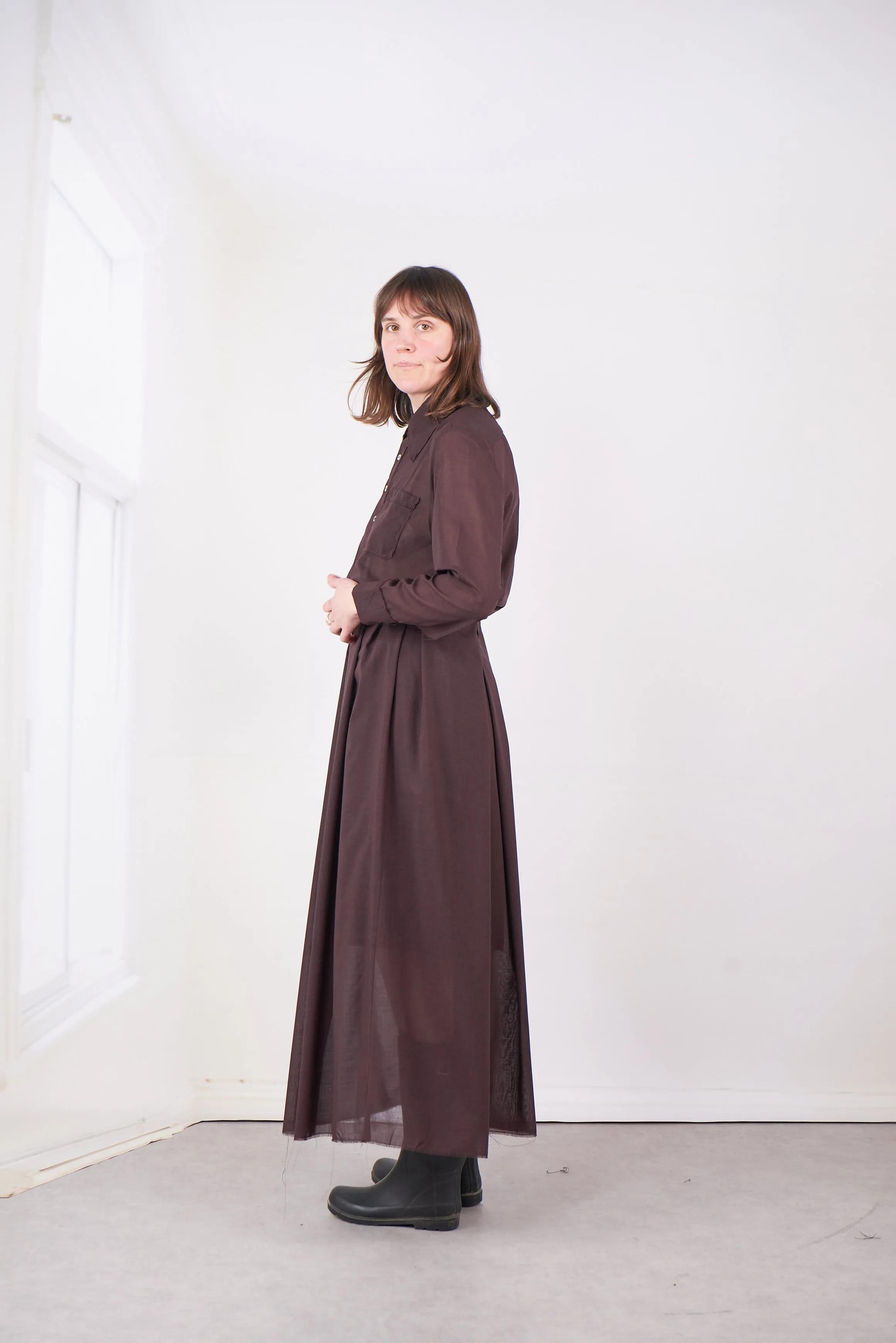 CF.20.07.04.02 TOPLESS DRESS brown sold by Camiel Fortgens