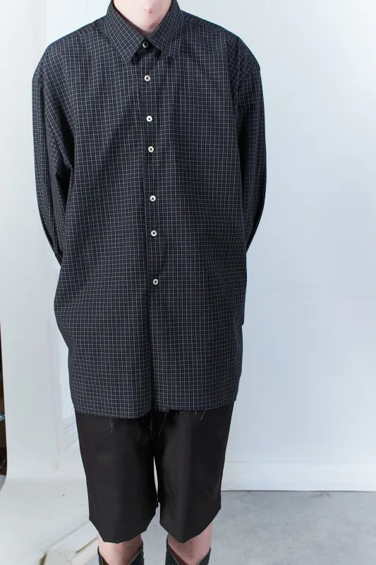 CF.20.04.04.02 BIG SHIRT black check sold by Camiel Fortgens Mens