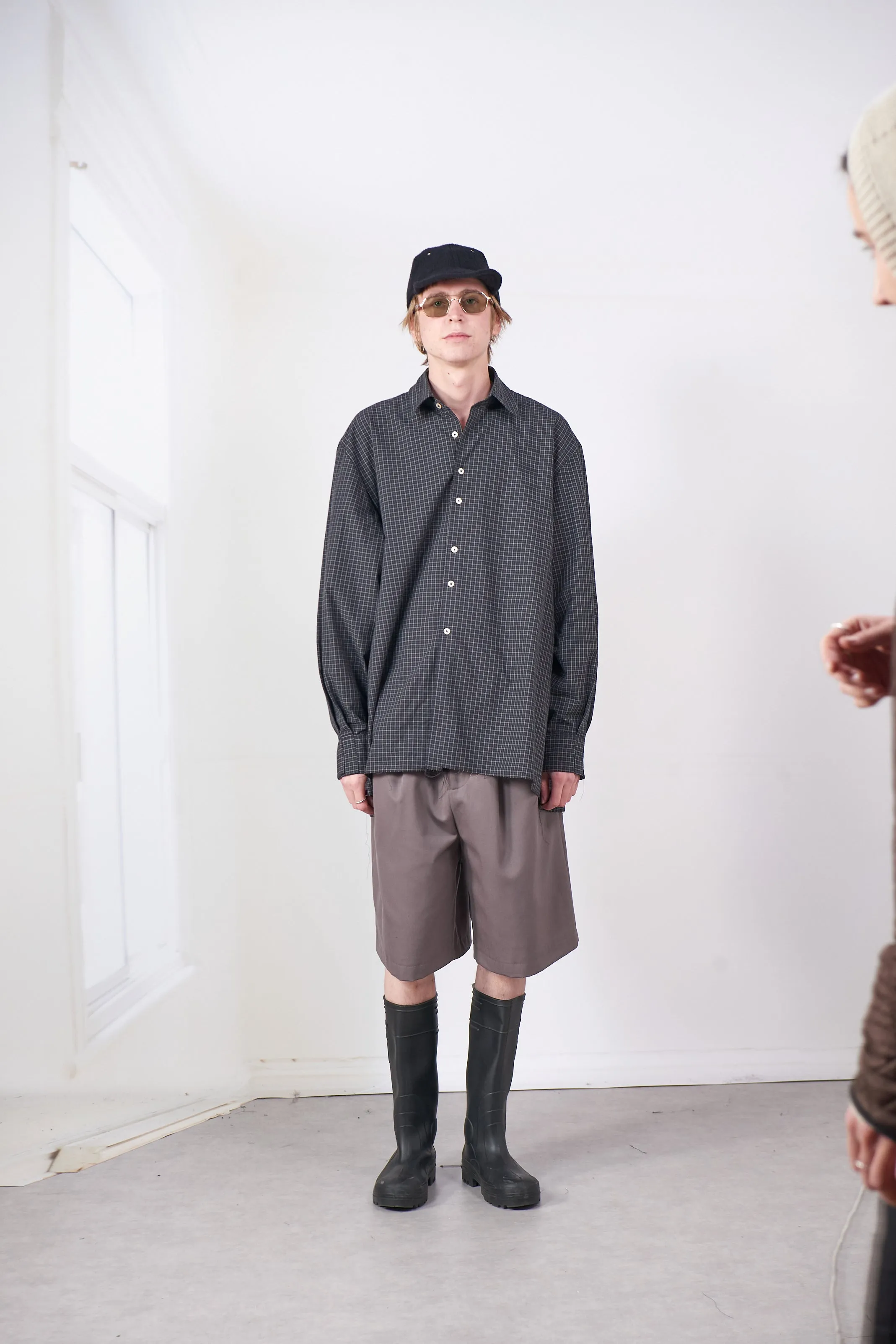 CF.20.04.04.02 BIG SHIRT black check sold by Camiel Fortgens Mens product image thumbnail 2
