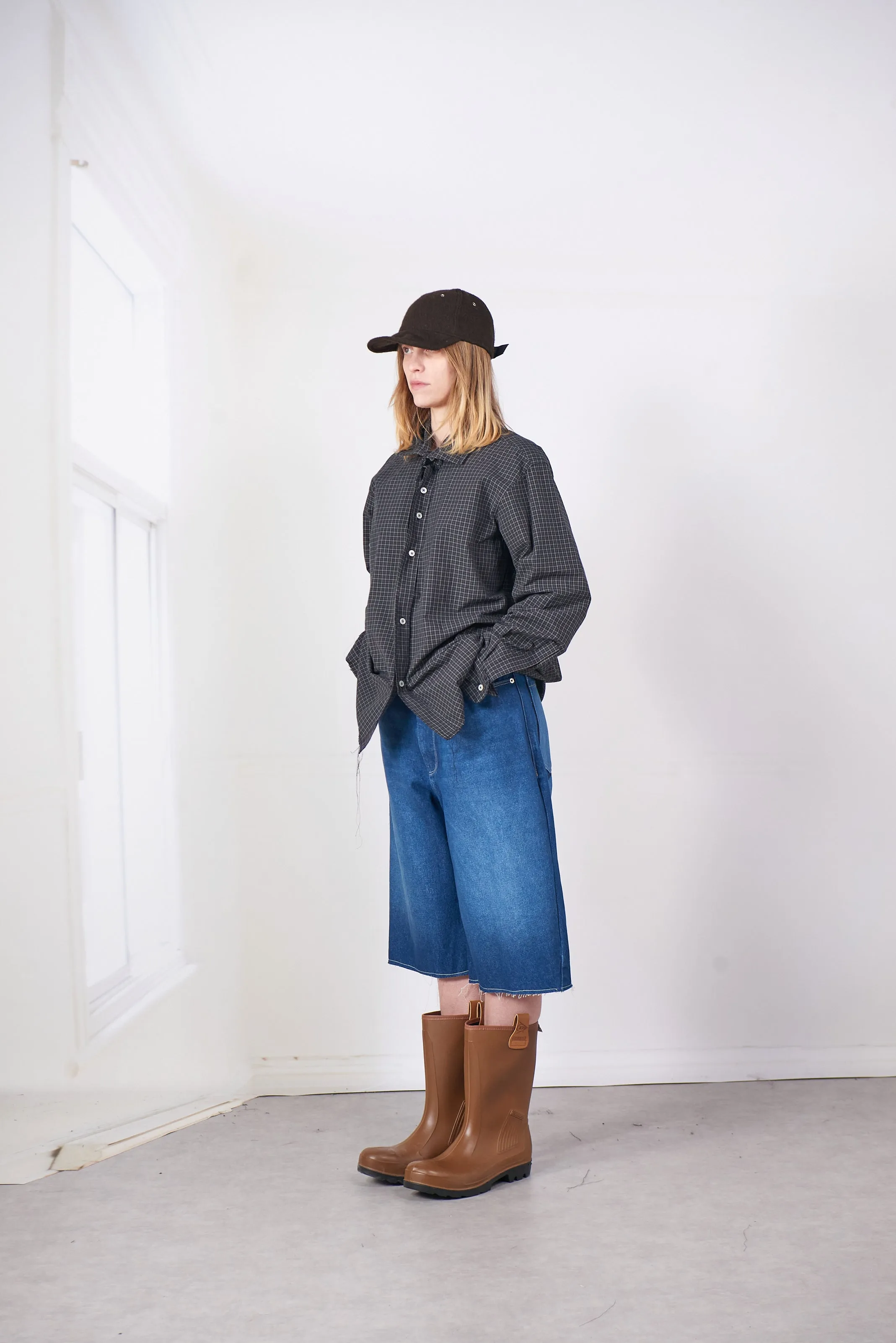 CF.20.04.02.02 FOLDED SHIRT black check sold by Camiel Fortgens Mens