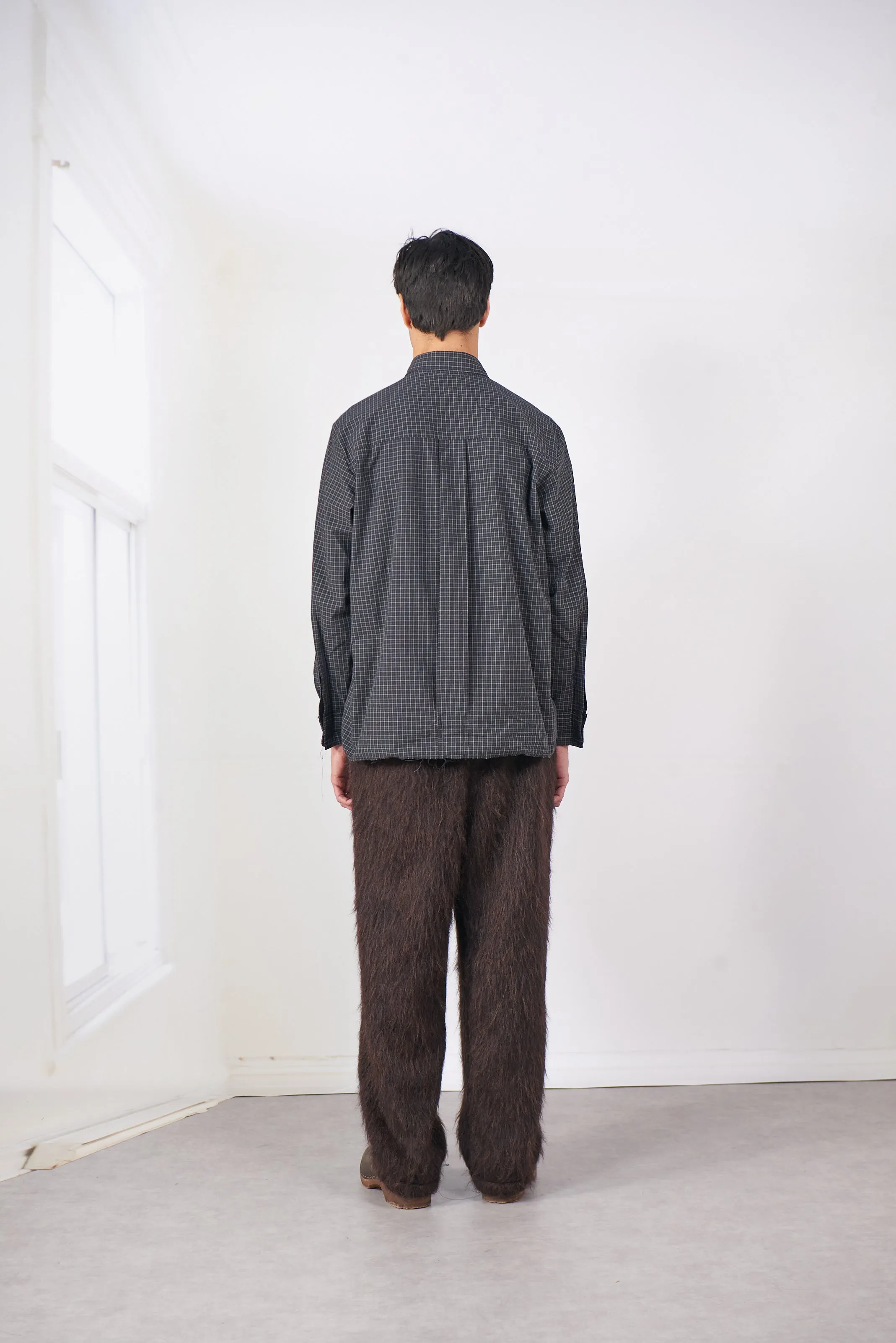 CF.20.04.02.02 FOLDED SHIRT black check sold by Camiel Fortgens Mens product image thumbnail 4