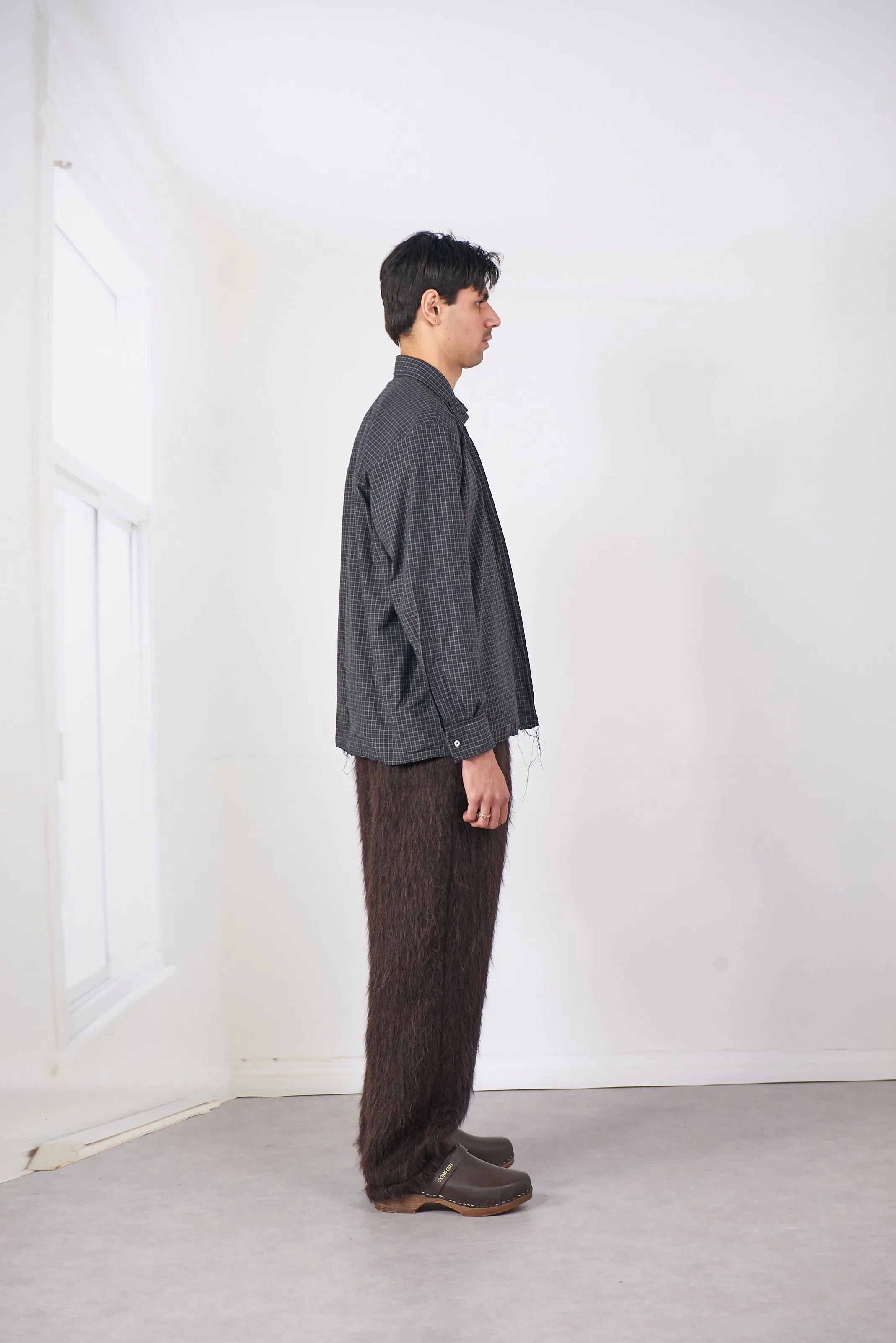 CF.20.04.02.02 FOLDED SHIRT black check sold by Camiel Fortgens Mens product image thumbnail 3