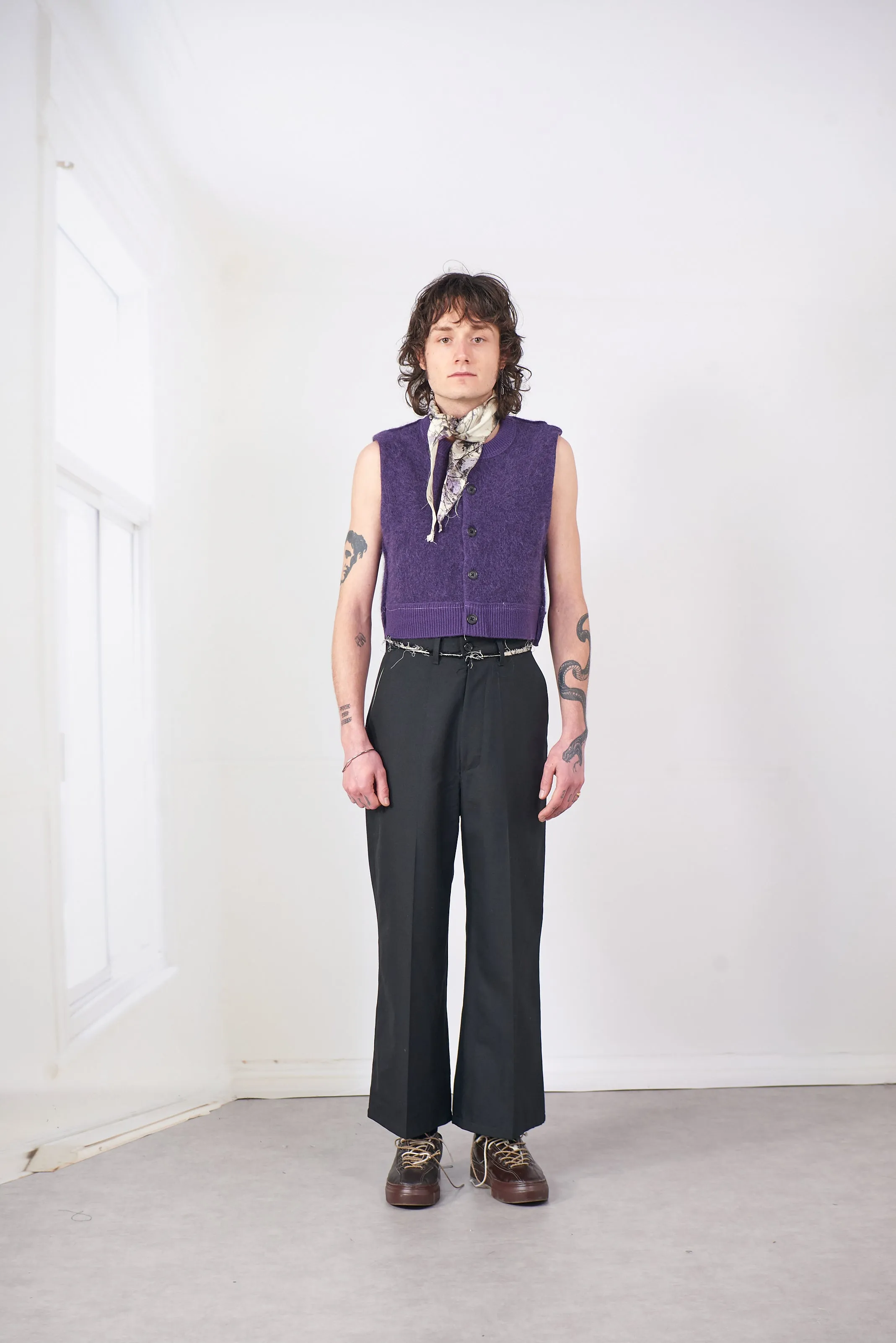 CF.20.03.05.01 HAIRY CROPPED VEST purple sold by Camiel Fortgens product image thumbnail 4