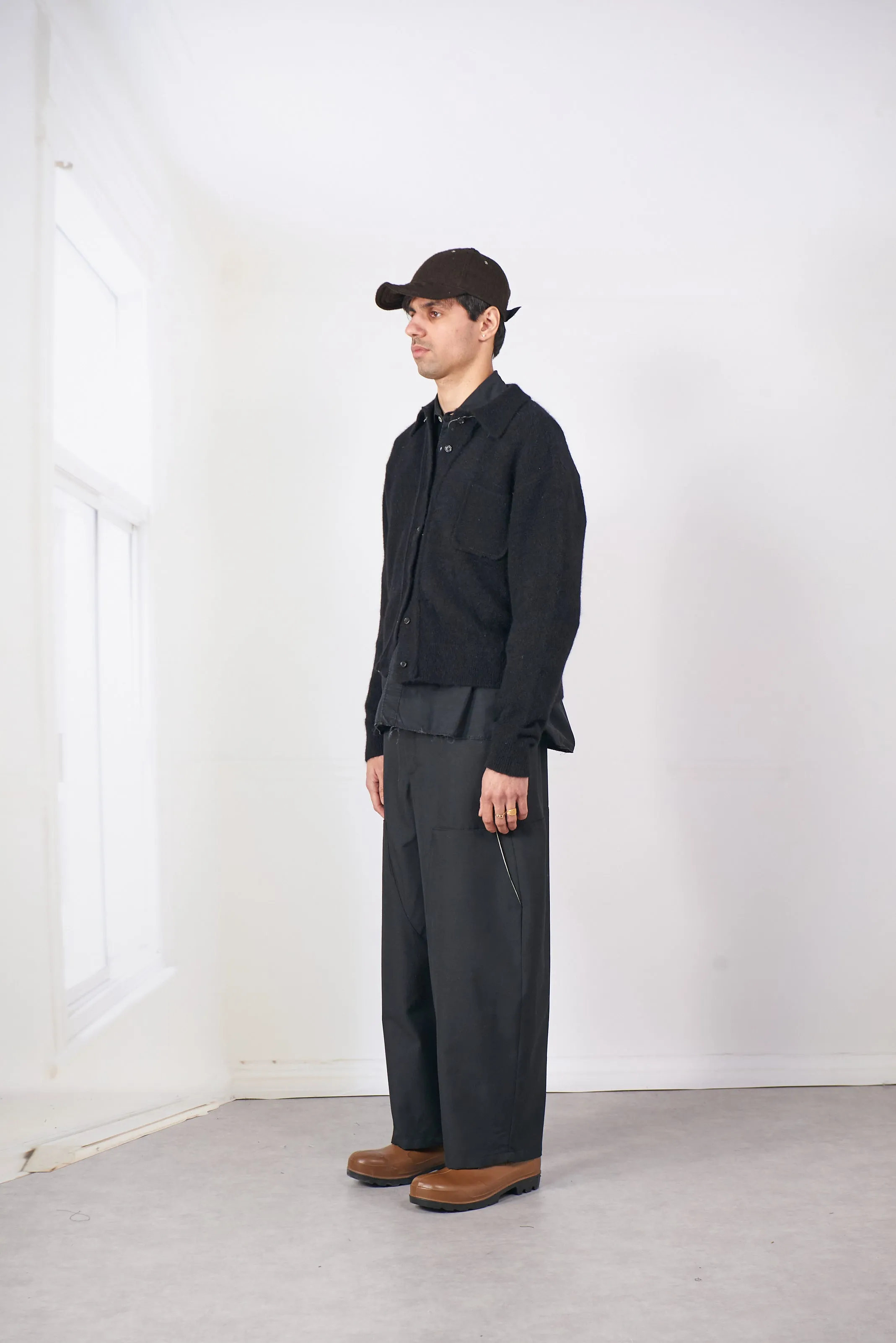CF.20.03.04.01 HAIRY CARDIGAN black sold by Camiel Fortgens product image thumbnail 3