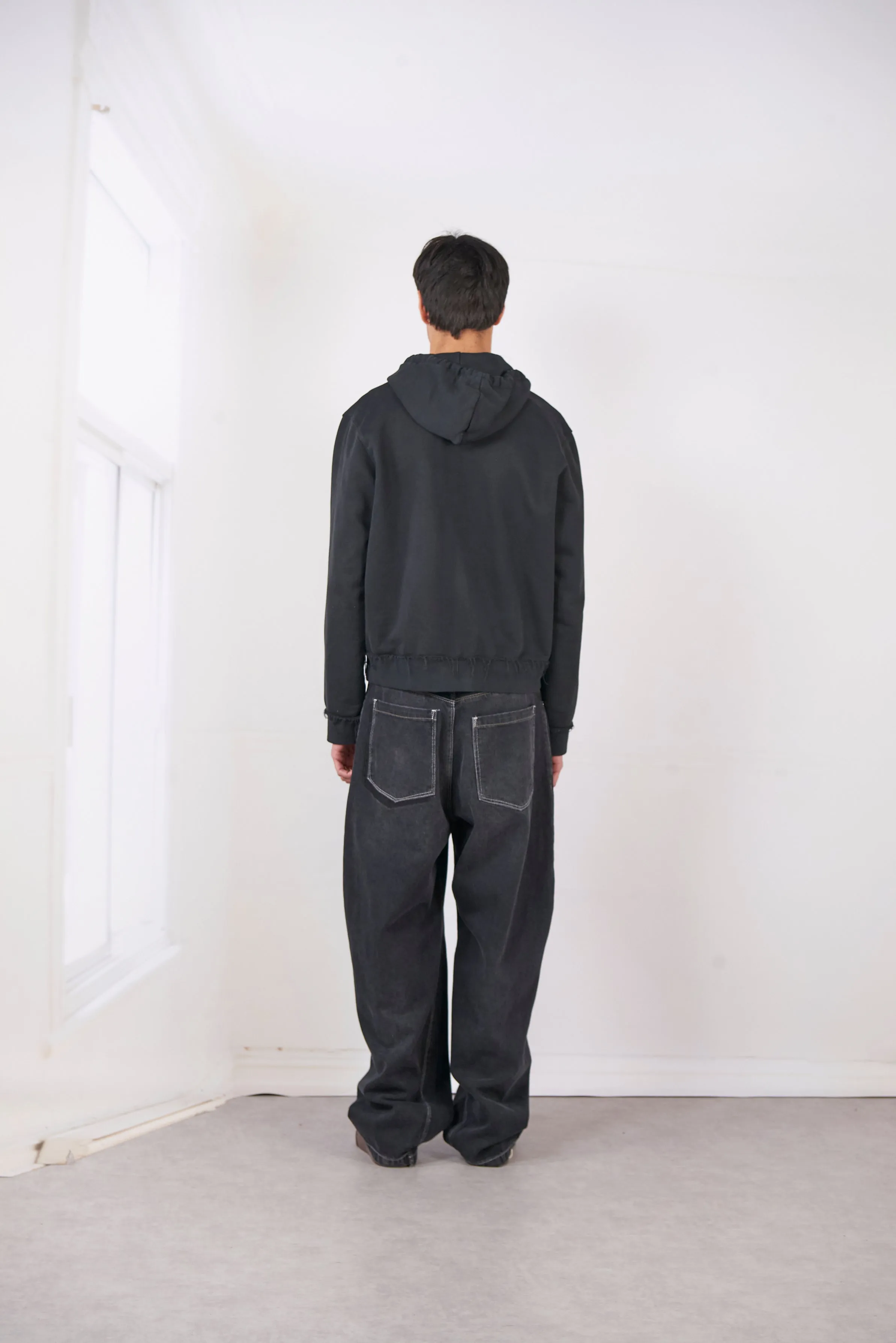 CF.20.02.01.01 FITTED ZIP HOODIE black sold by Camiel Fortgens product image thumbnail 4