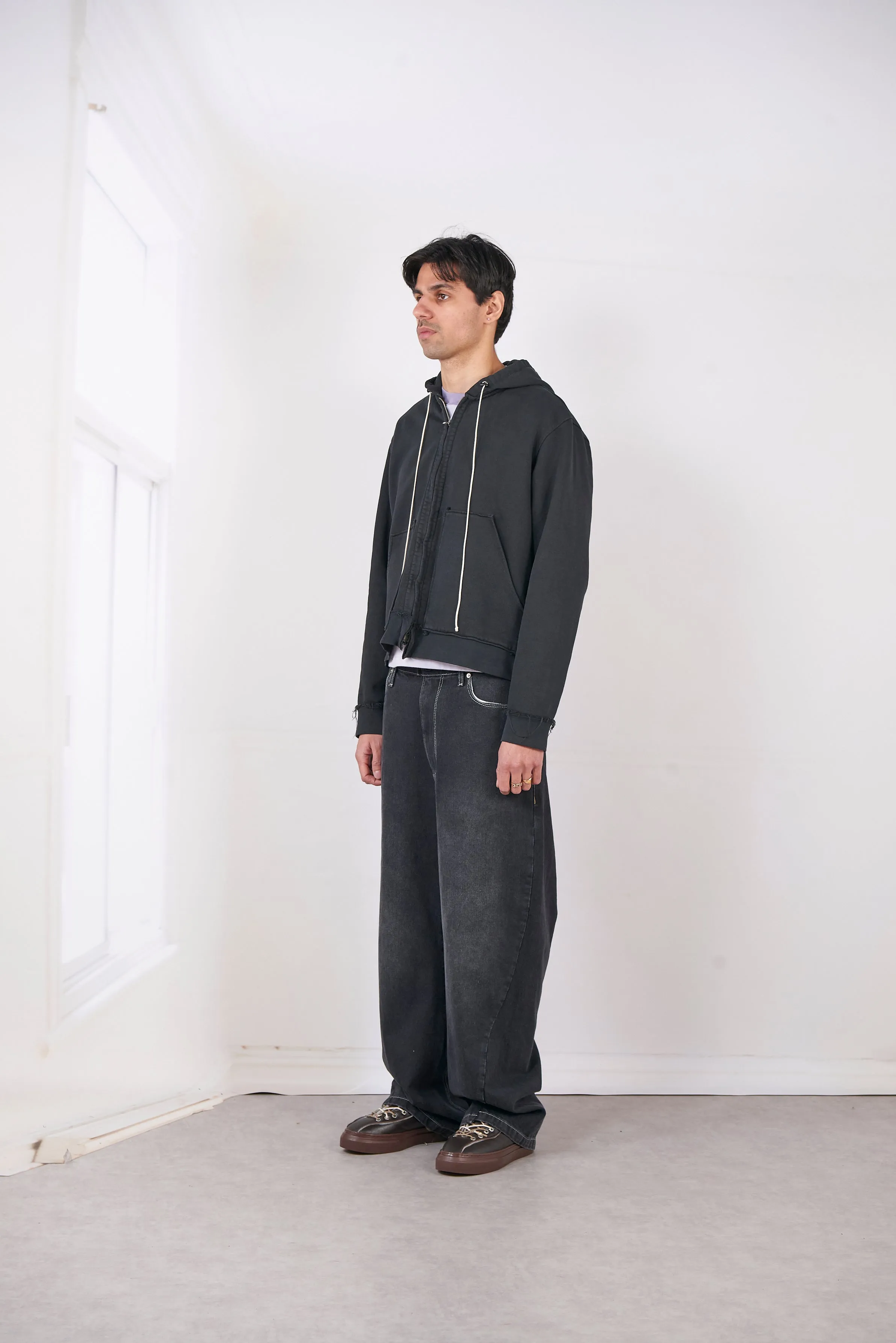 CF.20.02.01.01 FITTED ZIP HOODIE black sold by Camiel Fortgens product image thumbnail 2