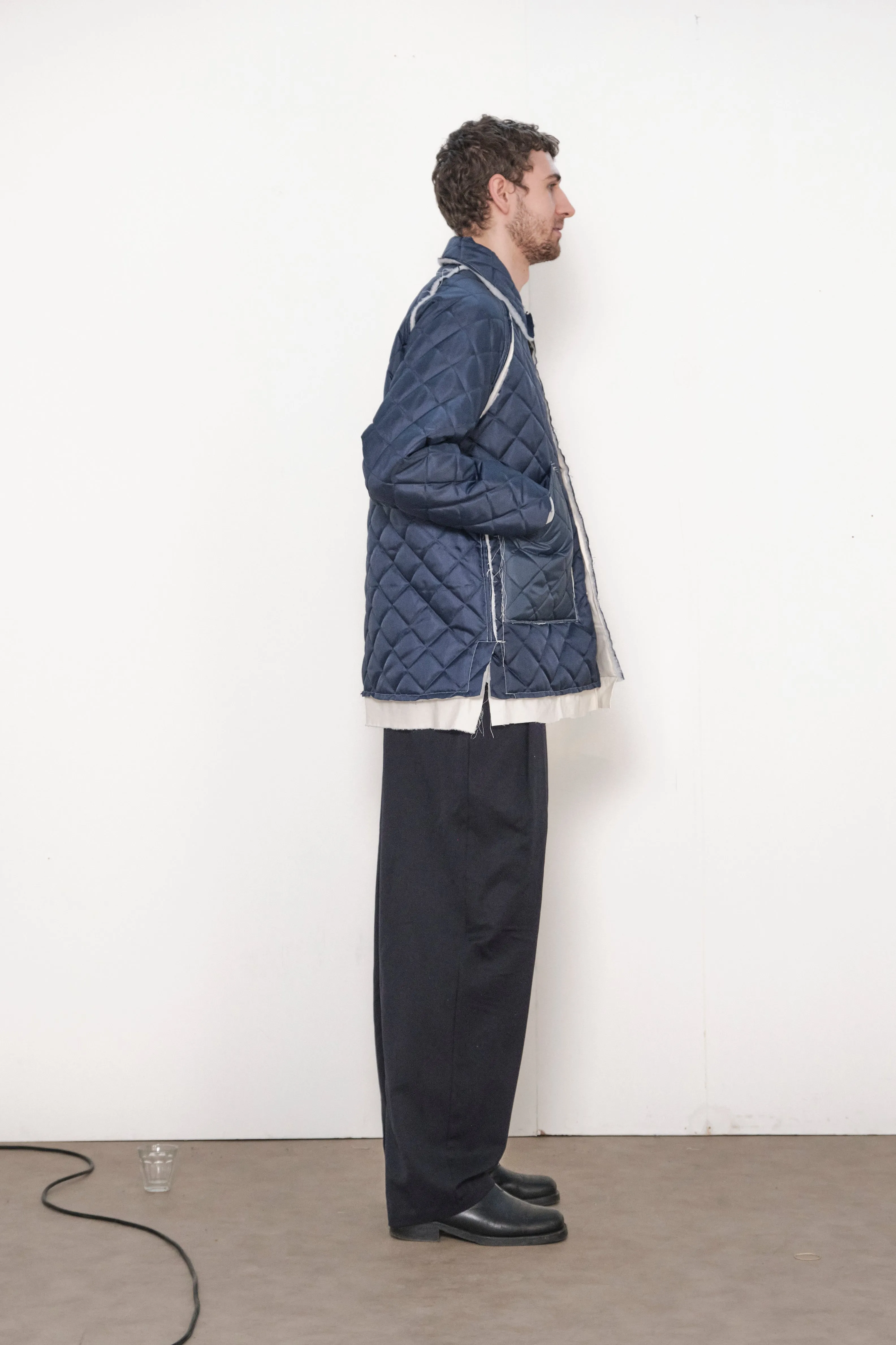 ONE OFF QUILTED COACH JACKET navy sold by Camiel Fortgens product image thumbnail 3