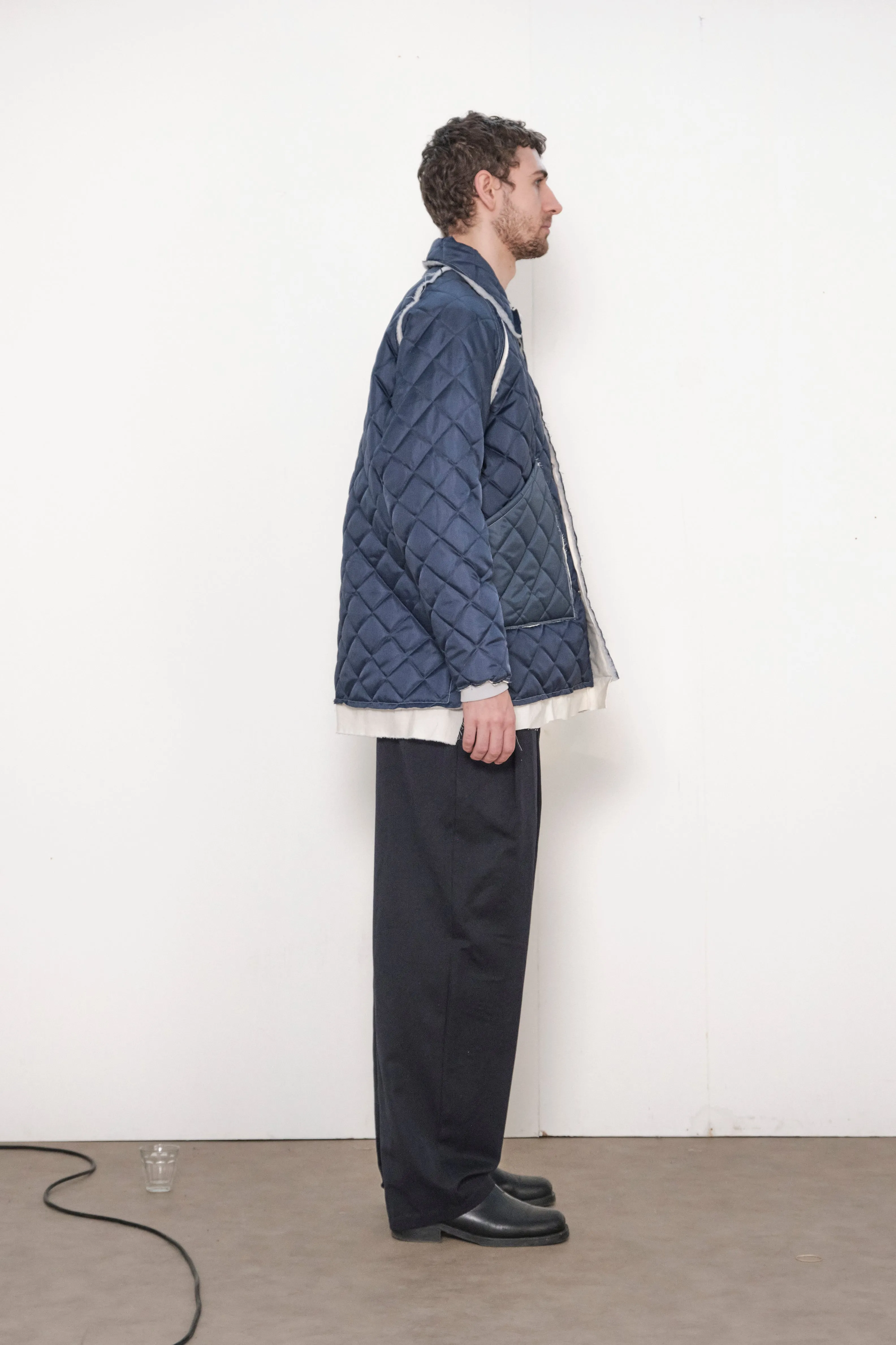 ONE OFF QUILTED COACH JACKET navy sold by Camiel Fortgens product image thumbnail 2