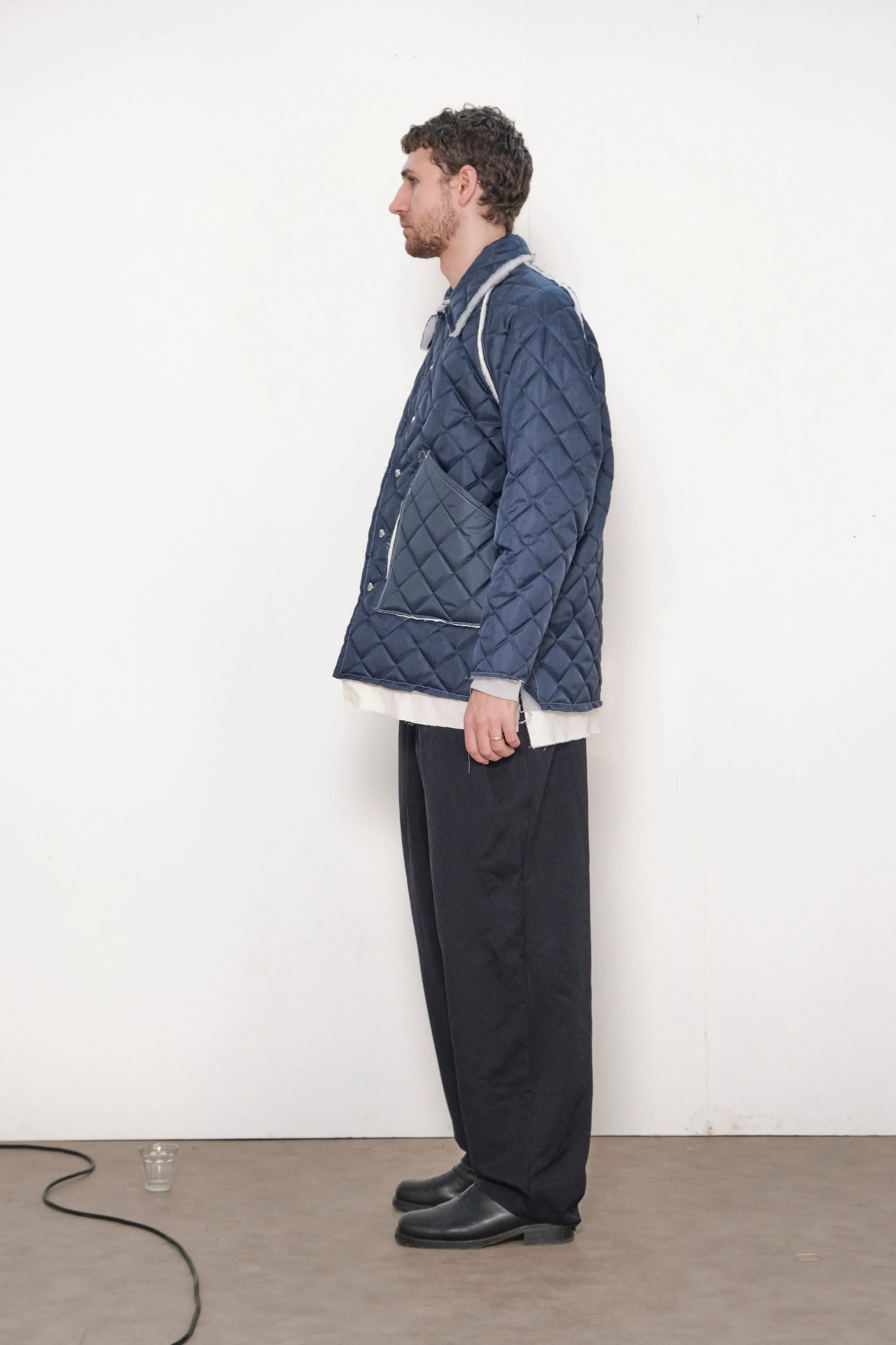 ONE OFF QUILTED COACH JACKET navy sold by Camiel Fortgens product image thumbnail 5