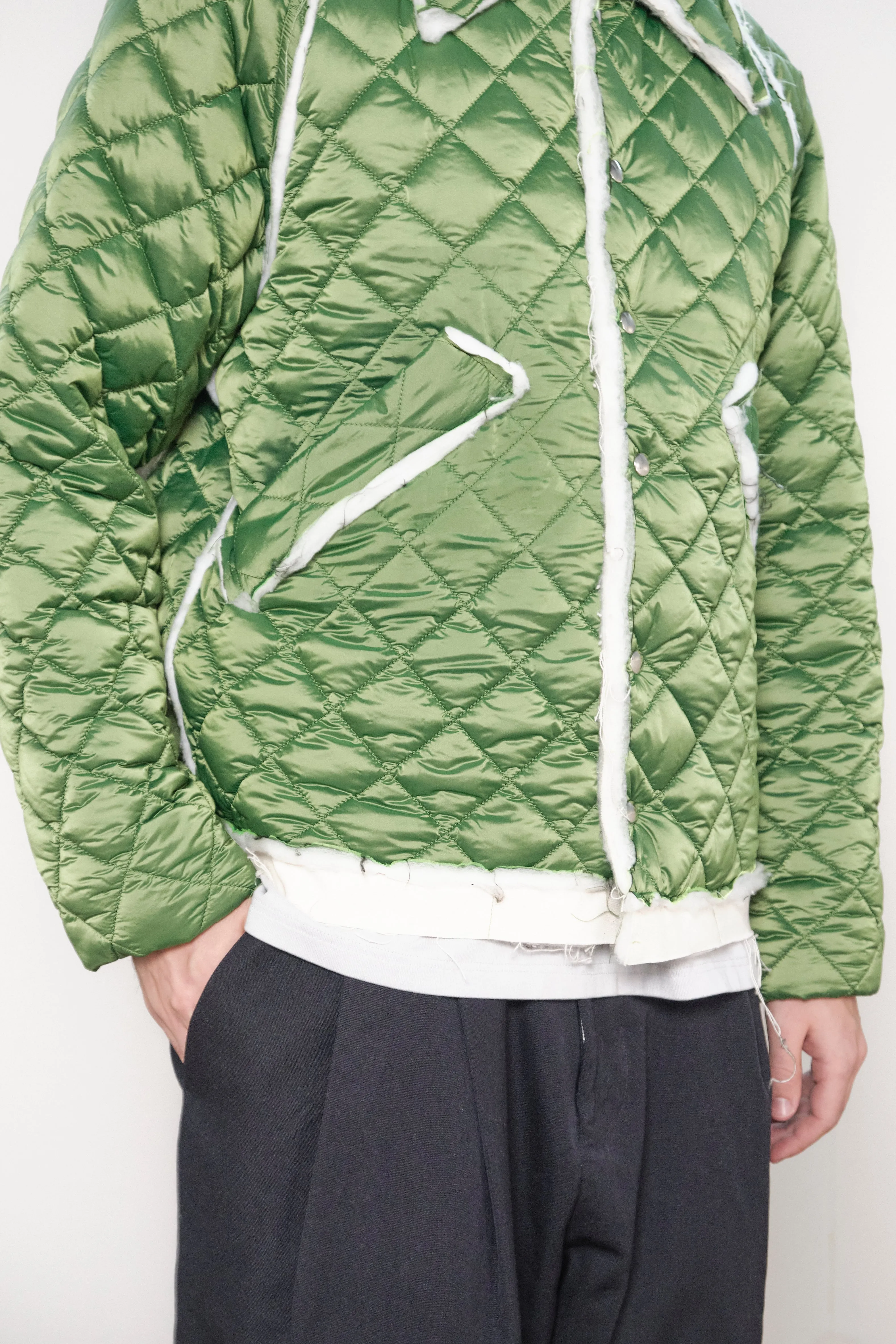 ONE OFF QUILTED COACH JACKET green sold by Camiel Fortgens Mens product image thumbnail 5