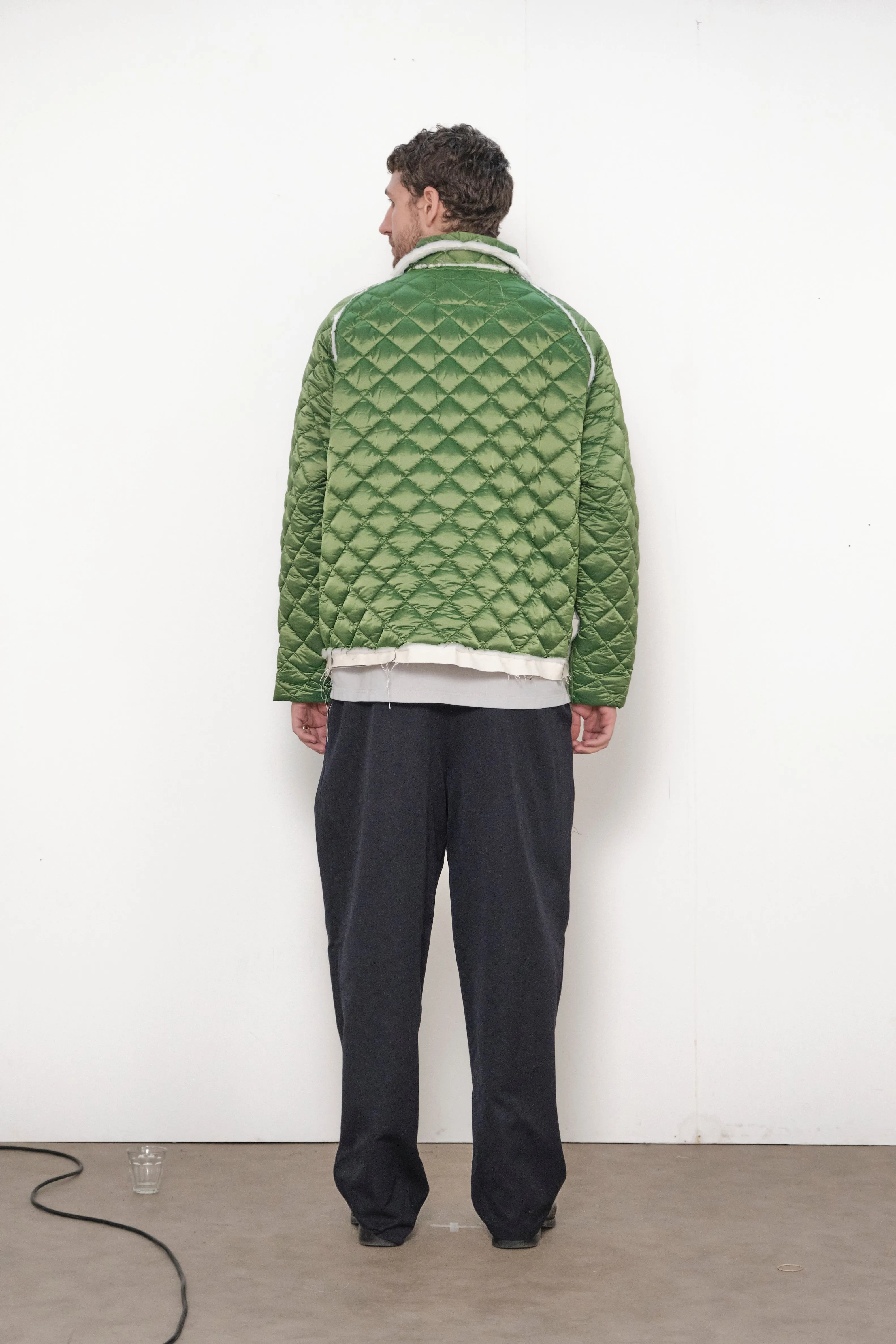 ONE OFF QUILTED COACH JACKET green sold by Camiel Fortgens Mens product image thumbnail 3