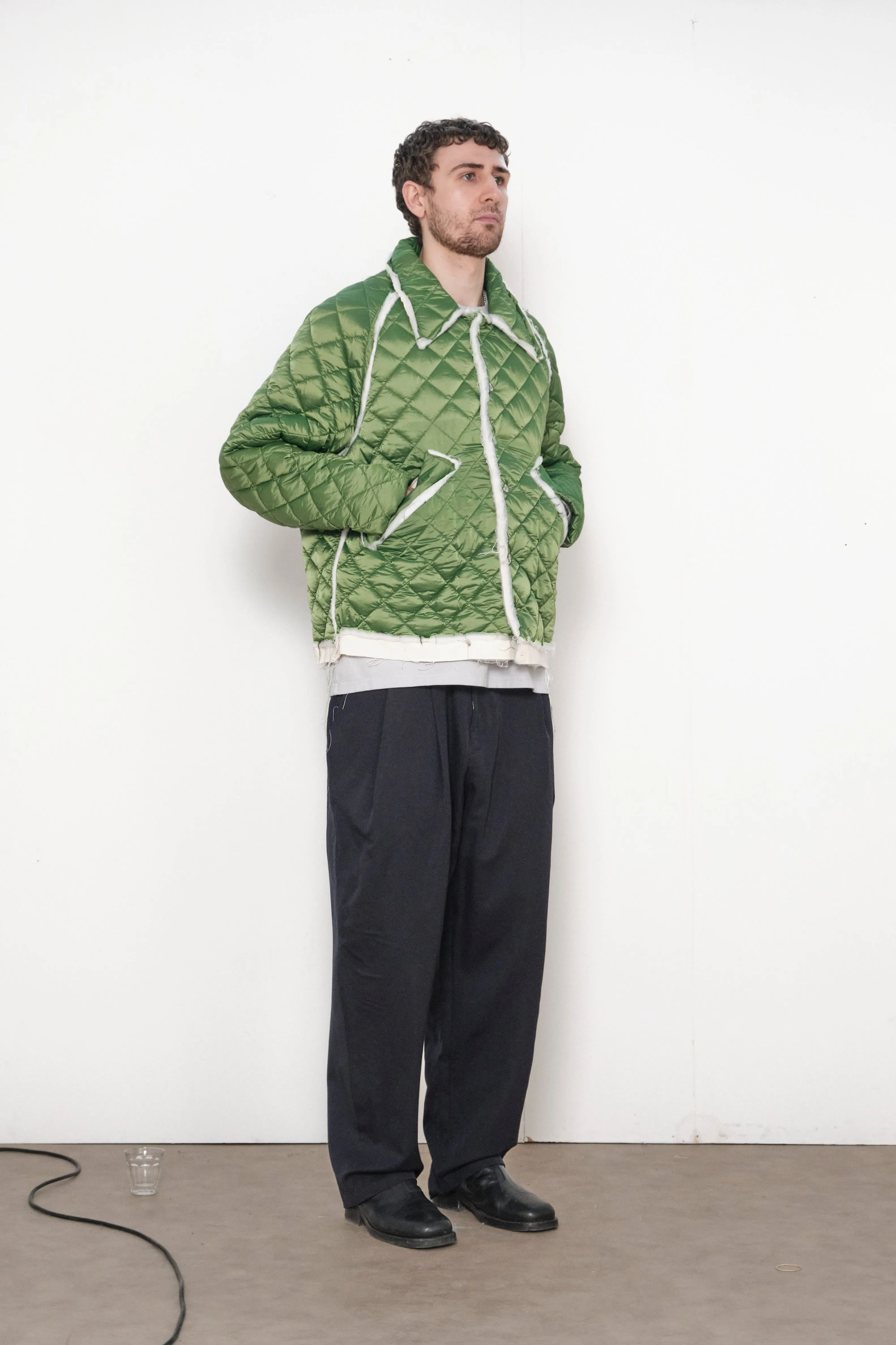 ONE OFF QUILTED COACH JACKET green sold by Camiel Fortgens Mens product image thumbnail 2