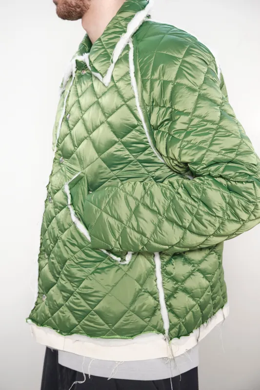 ONE OFF QUILTED COACH JACKET green sold by Camiel Fortgens Mens