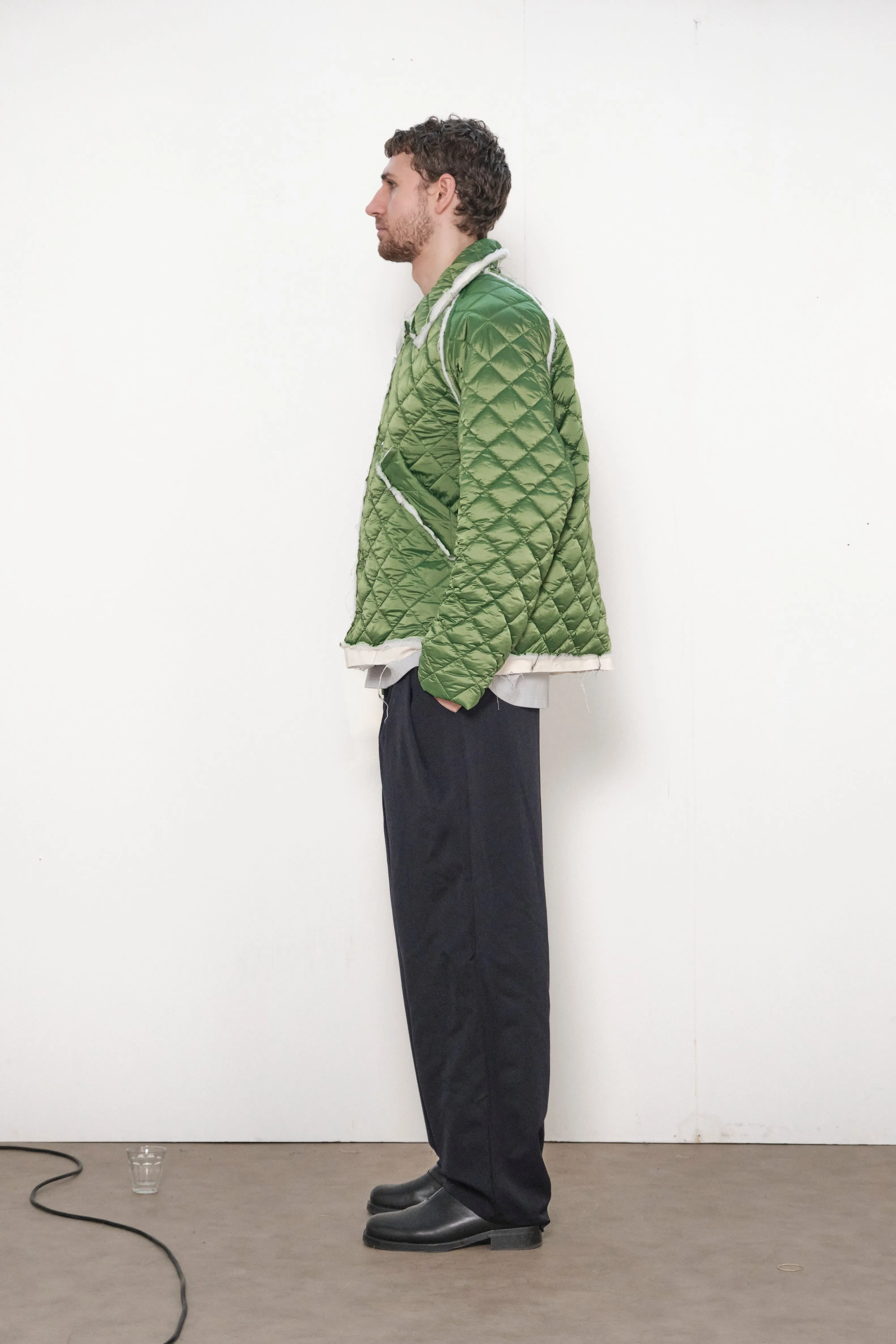 ONE OFF QUILTED COACH JACKET green sold by Camiel Fortgens Mens product image thumbnail 4