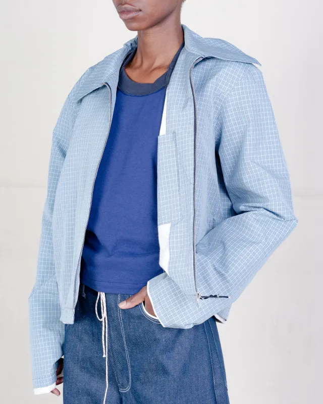 CF.21.09.06.01 FITTED ZIP JACKET check made by Camiel Fortgens