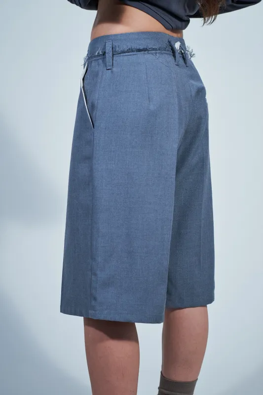 CF.22.13.01.02 SQUARE SHORTS poly/wool twill grey made by Camiel Fortgens