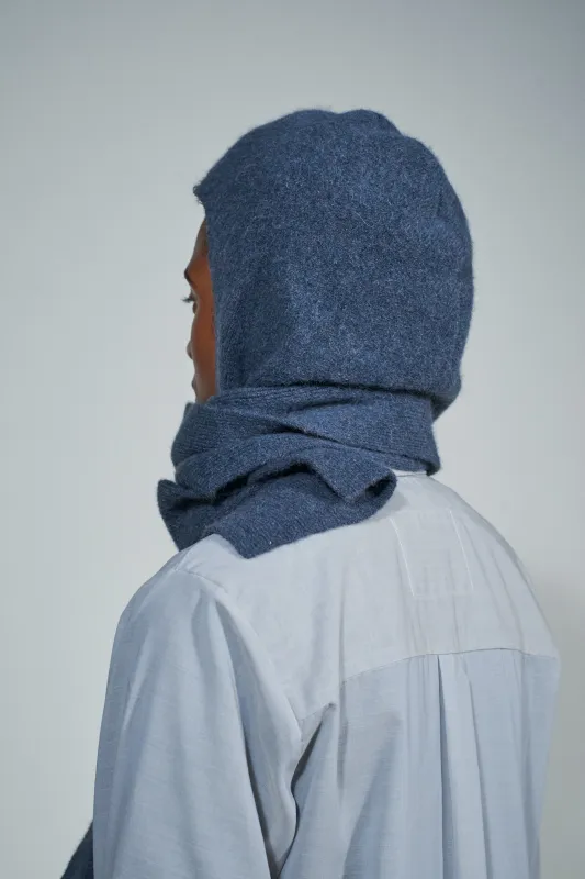 CF.22.11.02.02 BALACLAVA SCARF alpaca grey made by Camiel Fortgens