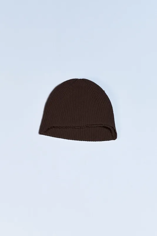 CF.22.11.01.02 FRANKENSTEIN BEANIE merino brown made by Camiel Fortgens