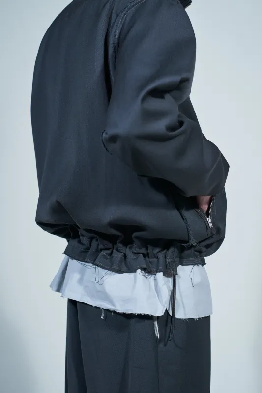 CF.22.09.01.03 TRACK JACKET wool twill grey sold by Camiel Fortgens