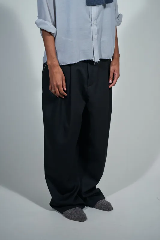 CF.22.06.04.01 SUIT PANTS wool twill black sold by Camiel Fortgens