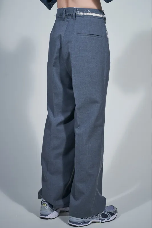 CF.22.06.01.02 SLACK PANTS poly/wool twill grey made by Camiel Fortgens