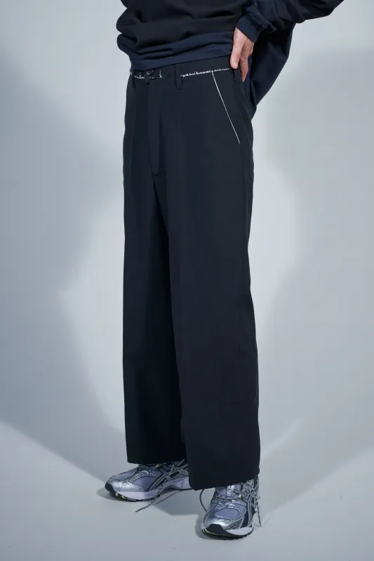 CF.22.06.01.01 SLACK PANTS poly/wool plain black made by Camiel Fortgens